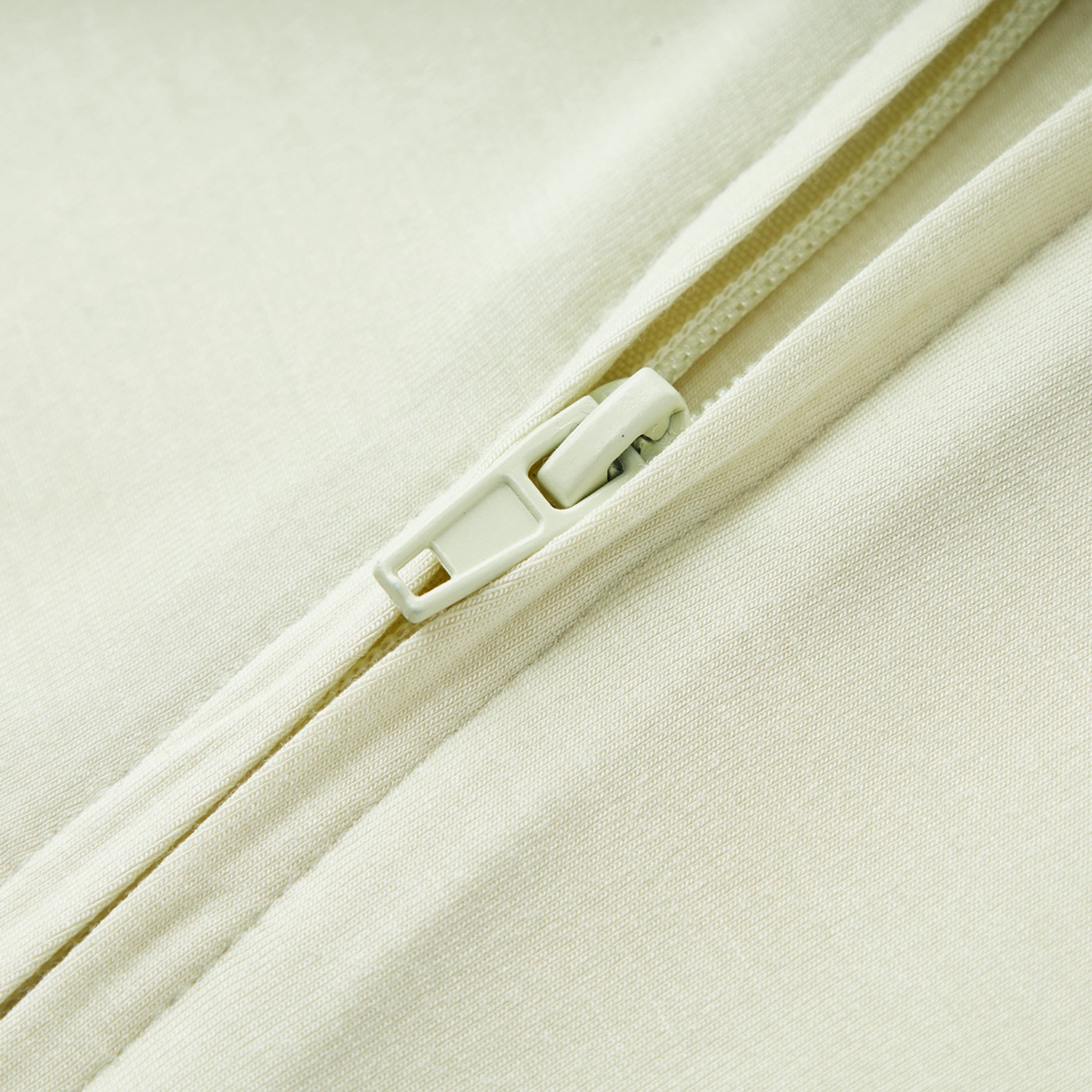 Aloe Luxe Solid Zipper Pajama