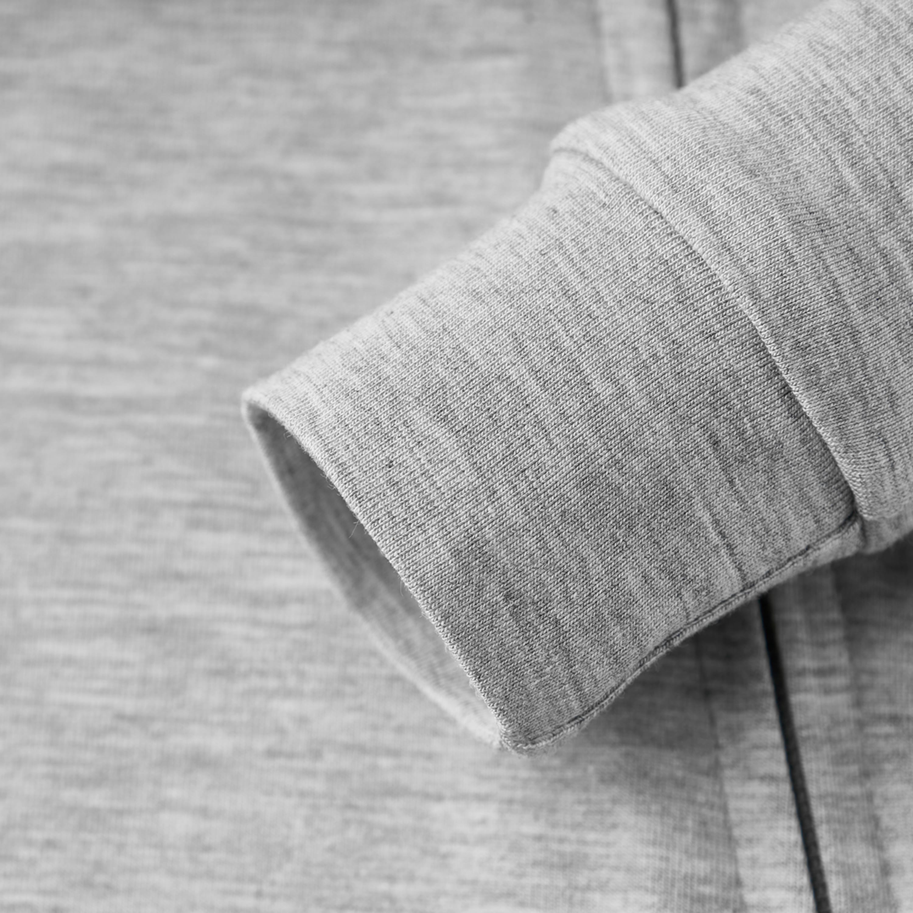 Grey Melange Luxe Solid Zipper Pajama