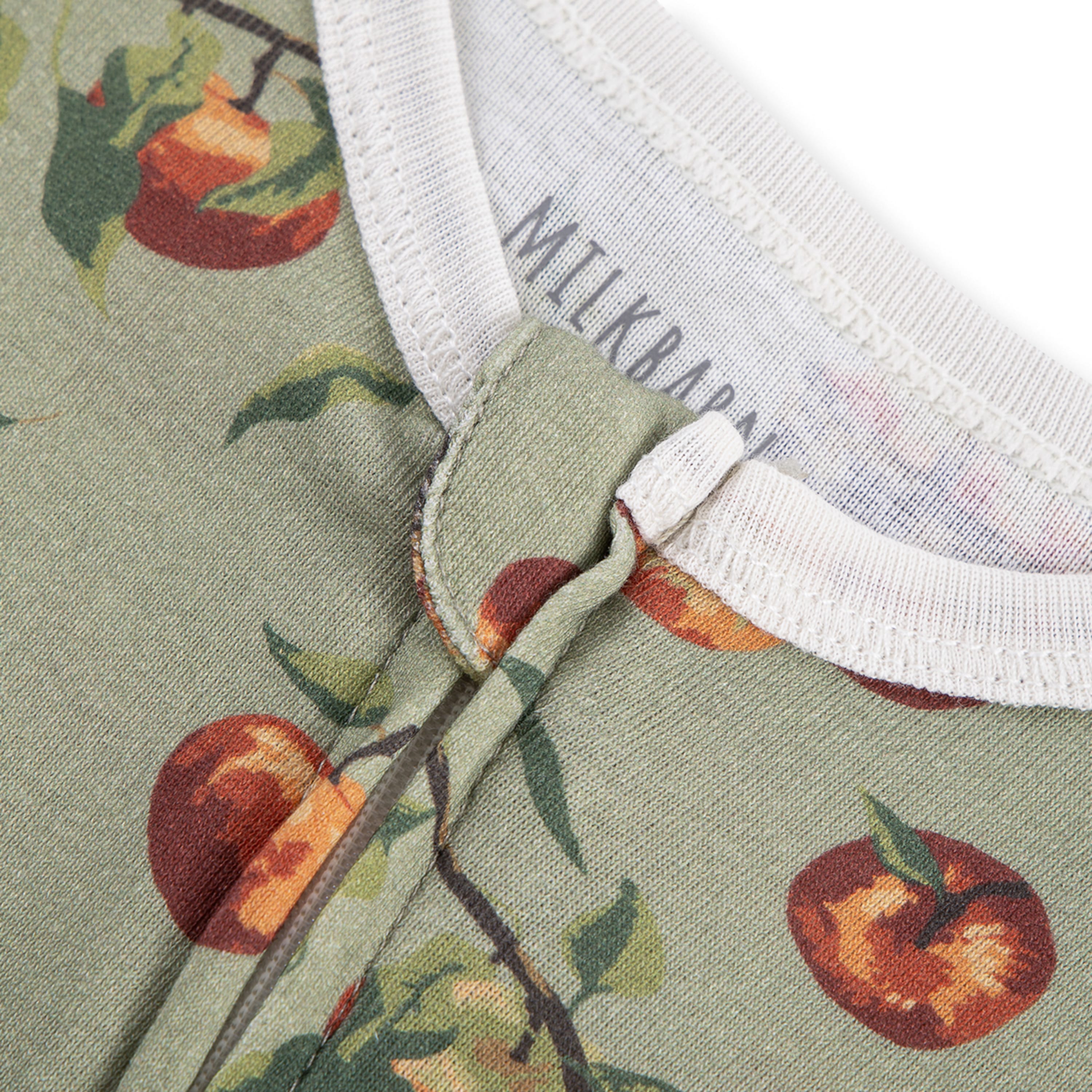 Apple Orchard Organic Cotton Zipper Pajama