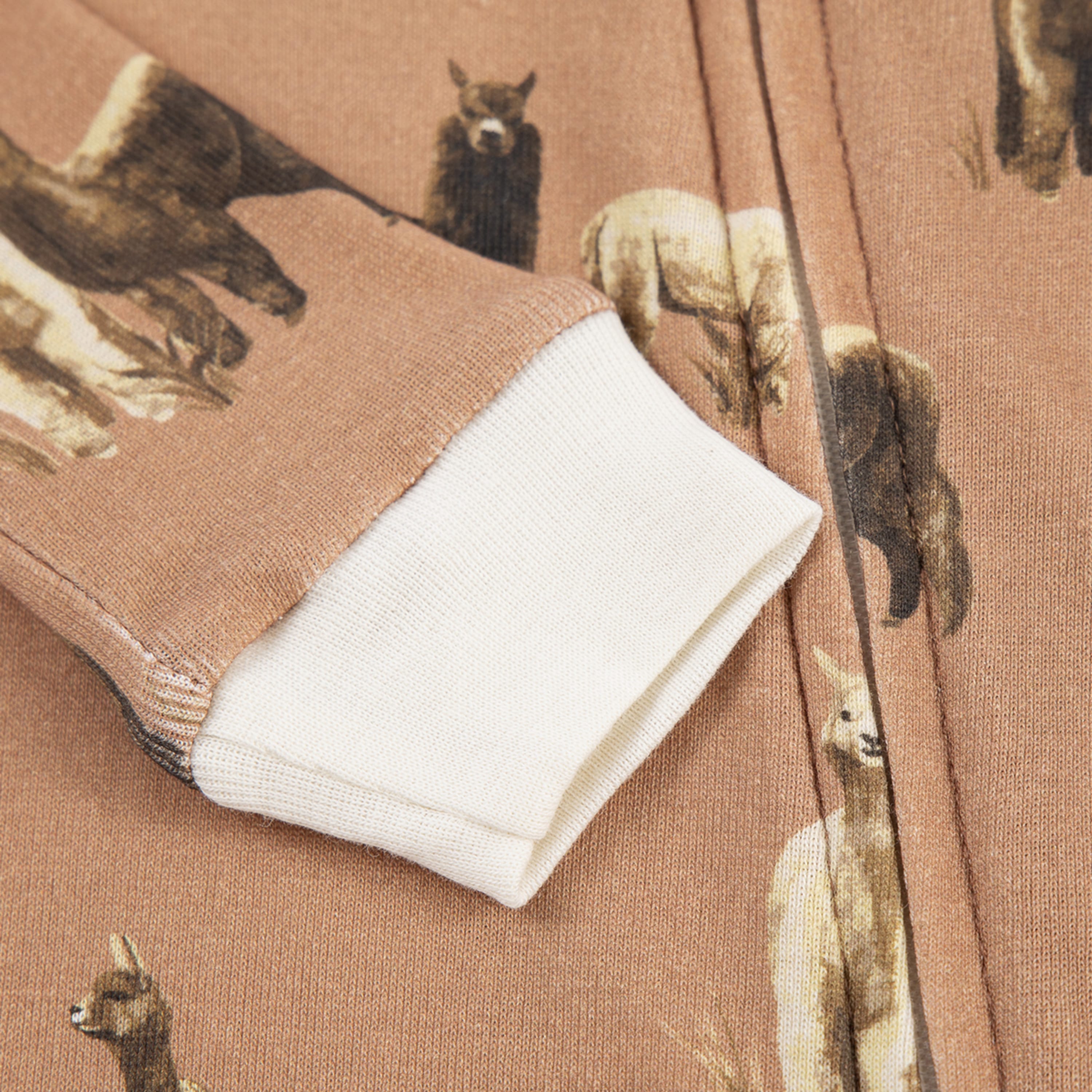Alpaca Organic Cotton Zipper Pajama