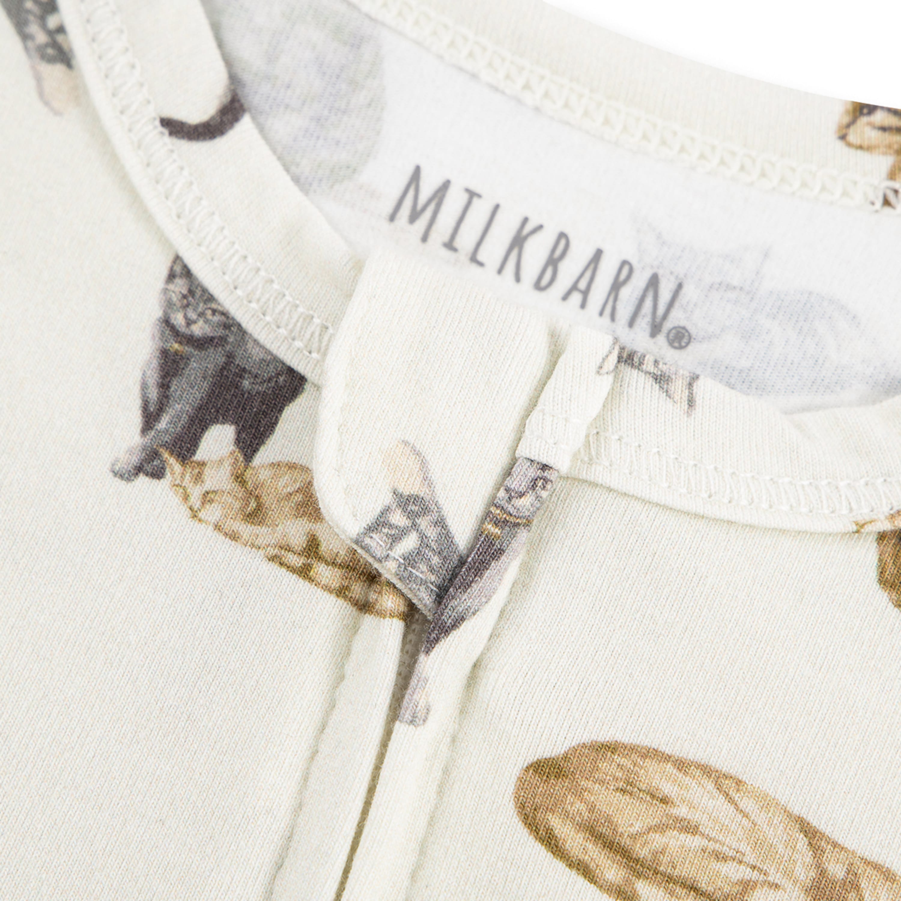 Cat Cotton Stretch Zipper Pajama