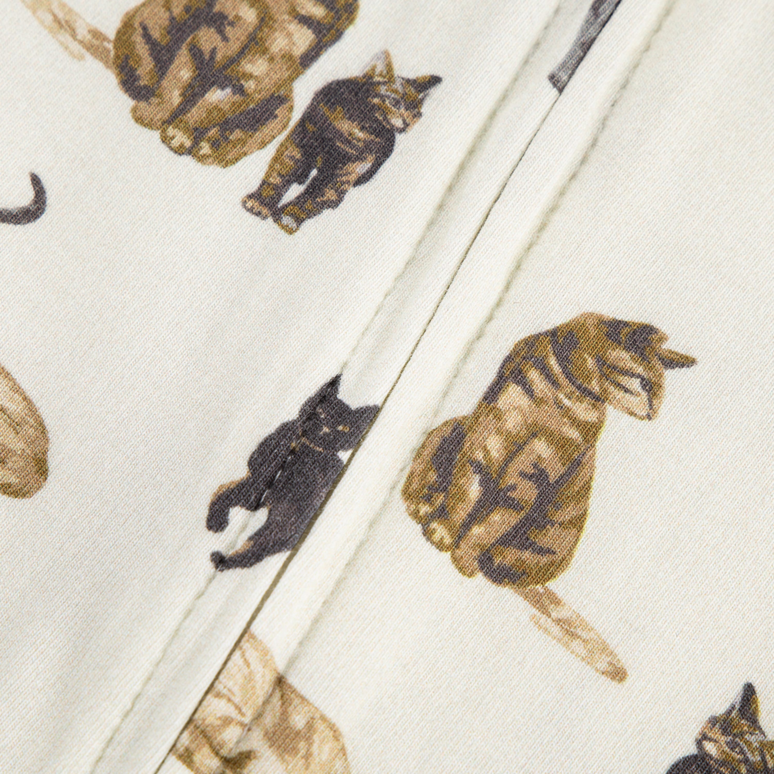 Cat Cotton Stretch Zipper Pajama