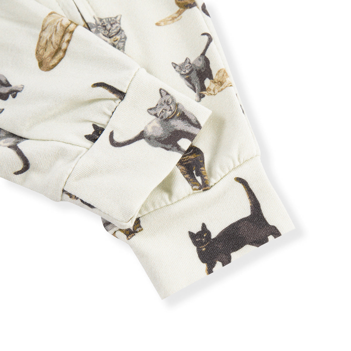 Cat Cotton Stretch Zipper Pajama