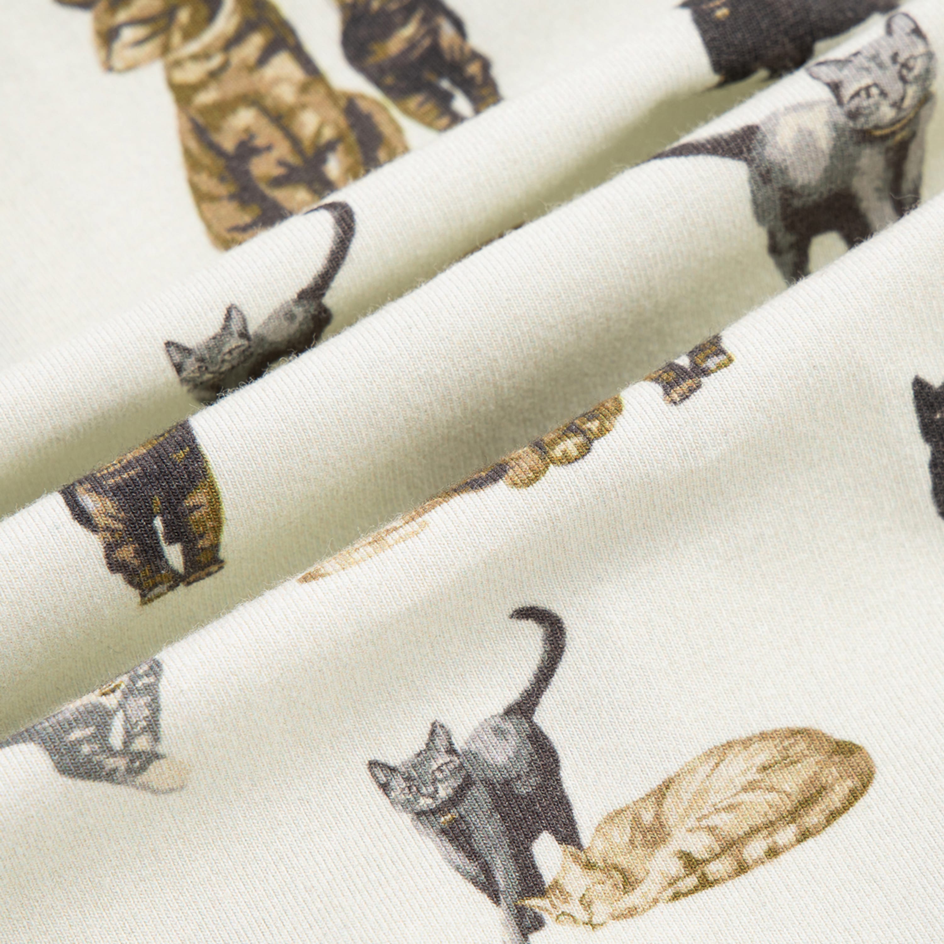 Cat Cotton Stretch Zipper Pajama