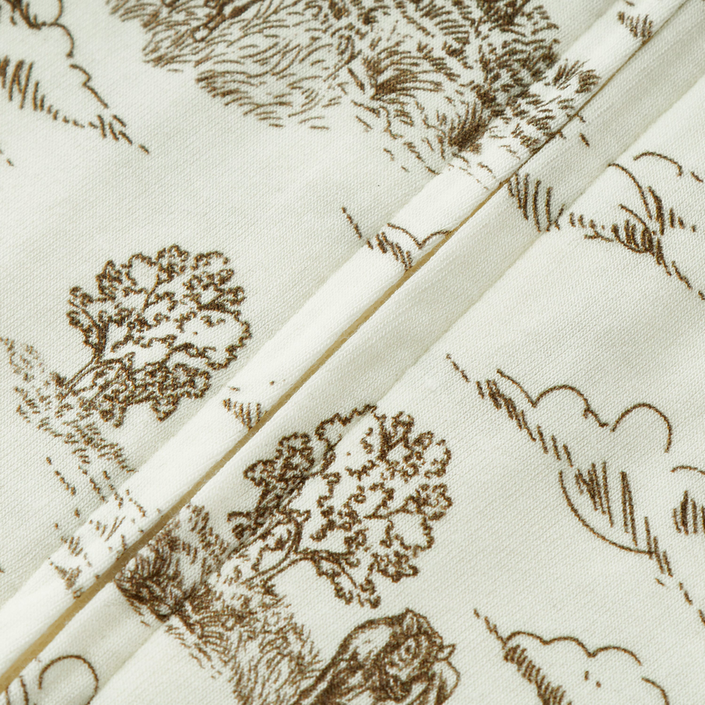 Country Toile Luxe Stretch Zipper Pajama