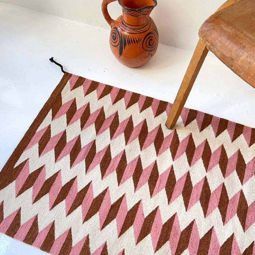 Teo Rug (Umber & Pink)