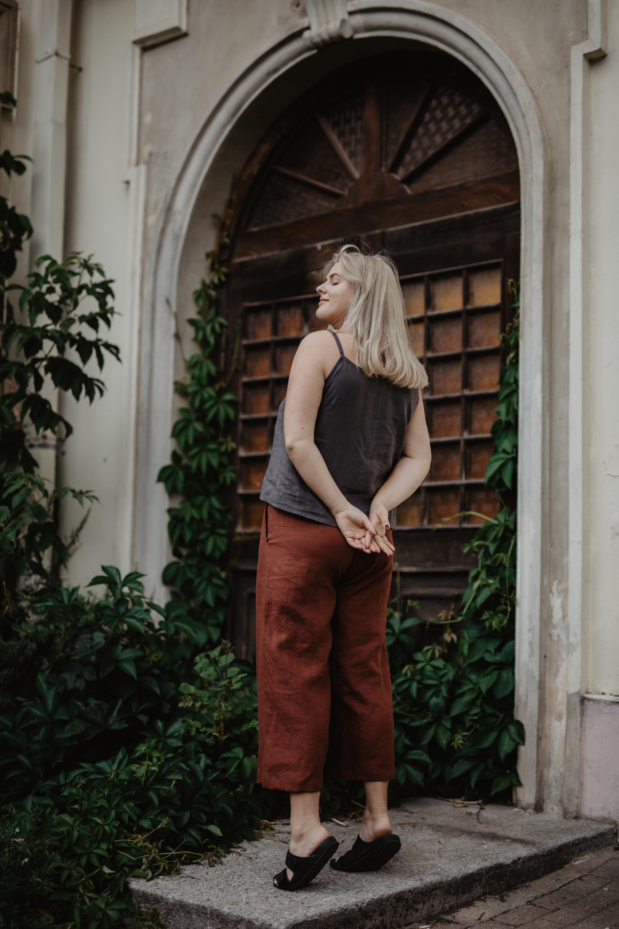 Tokyo Linen Pants (Terracotta)