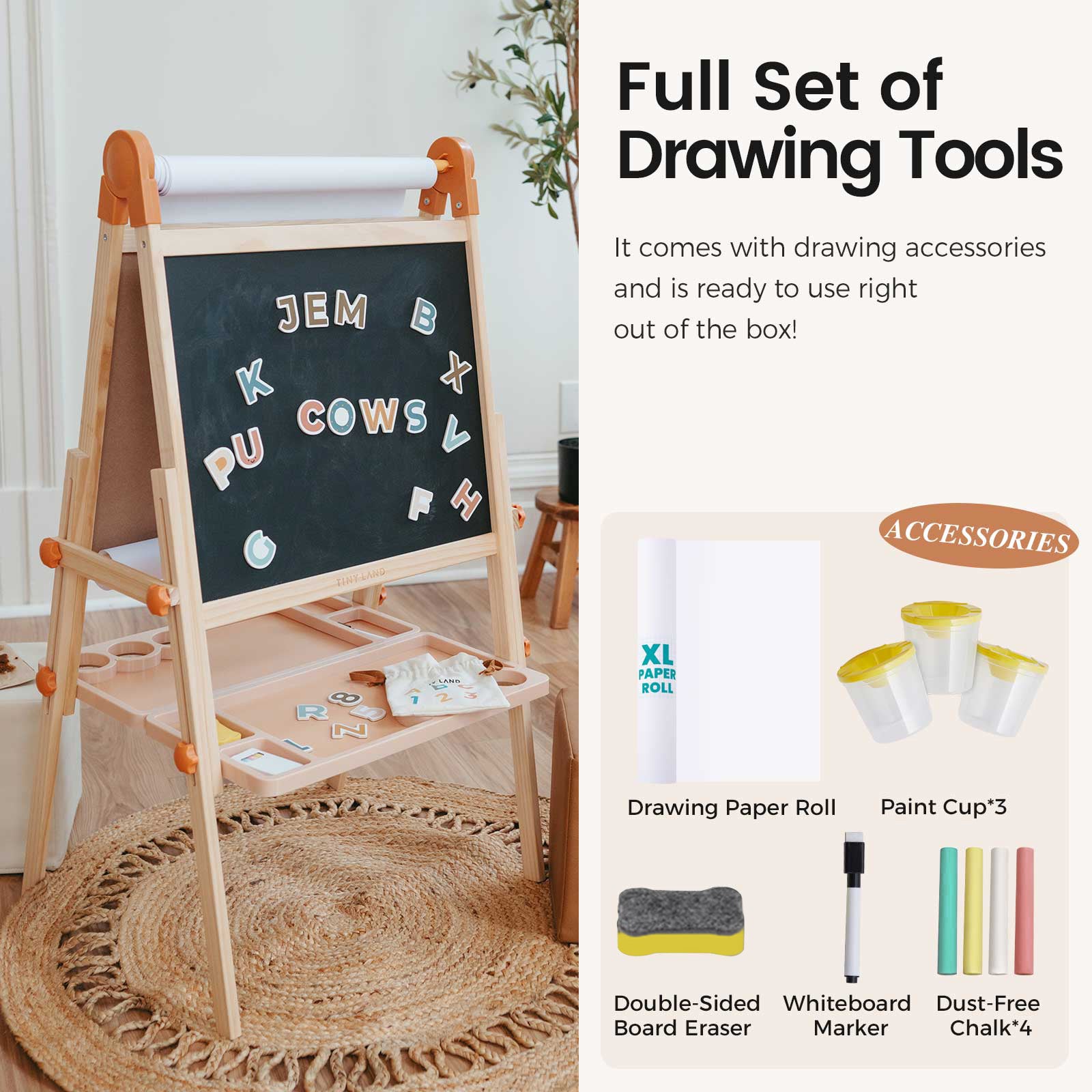Caramel Magnitales Easel for Kids