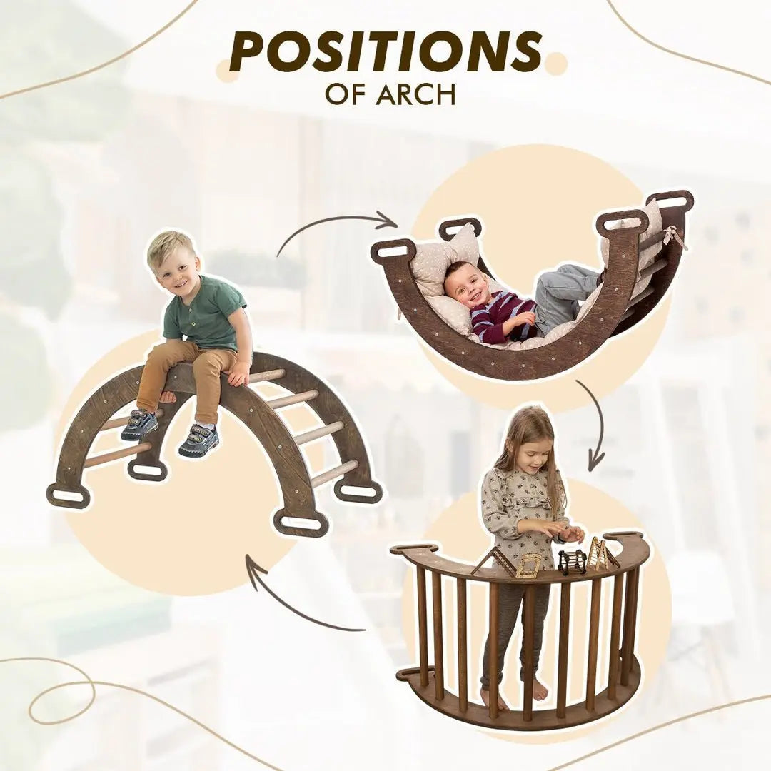 3-in-1 Montessori Climbing Set (Chocolate)