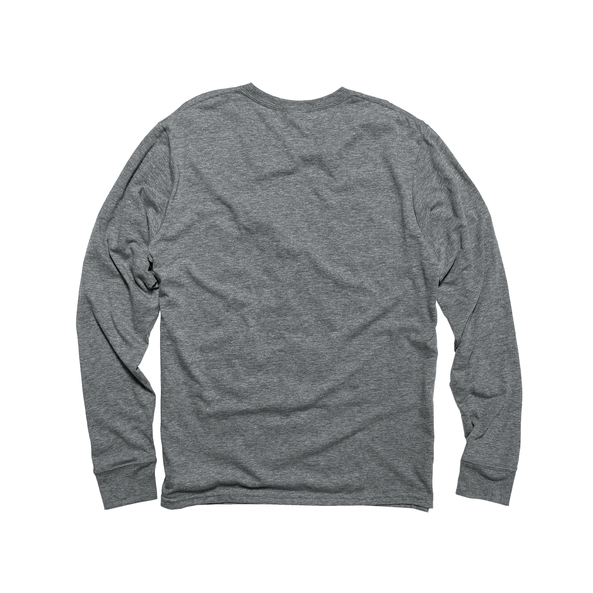 Unisex Eco-Triblend Long Sleeve Tee (Heather Grey)