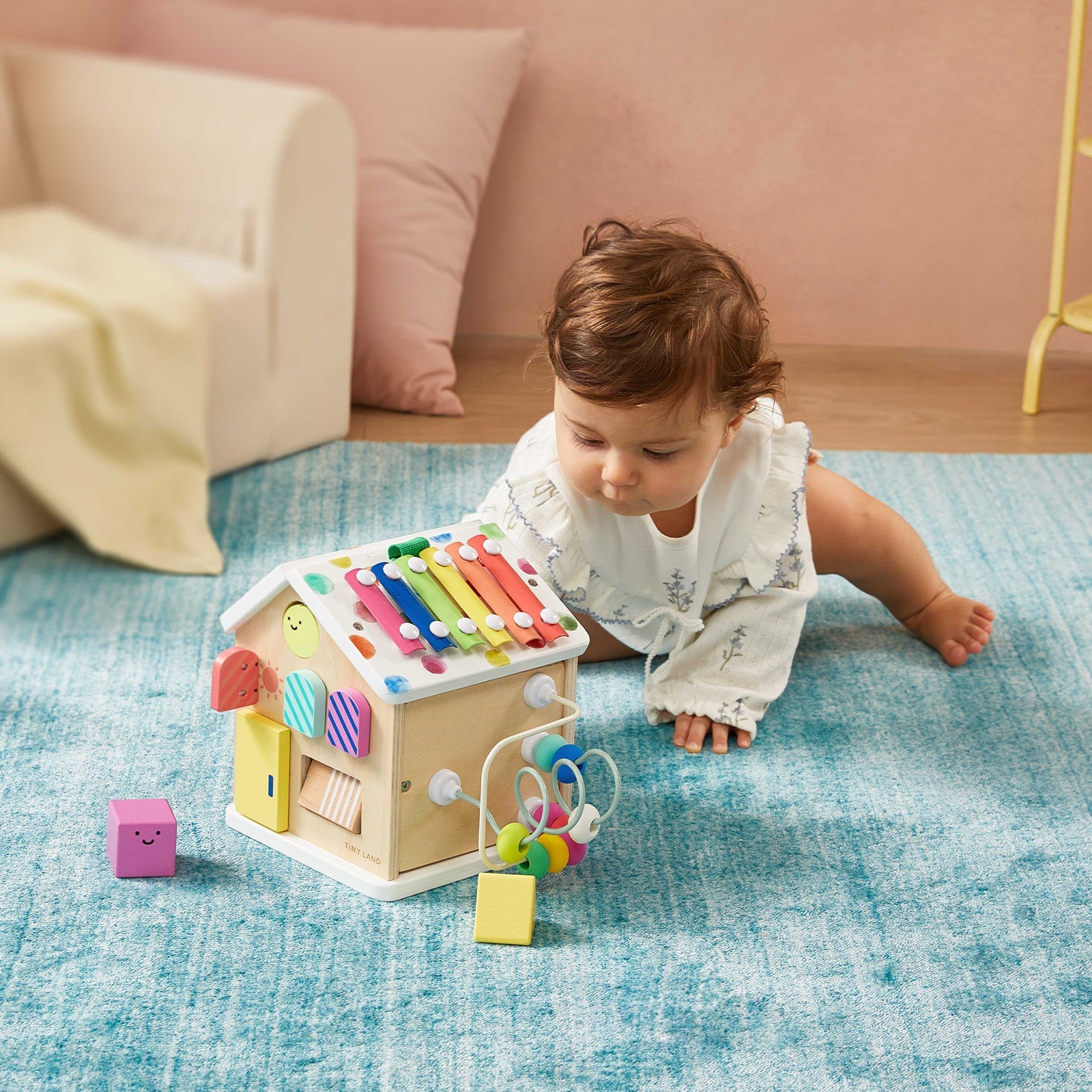 Cottage Activity Cube (Rainbow)