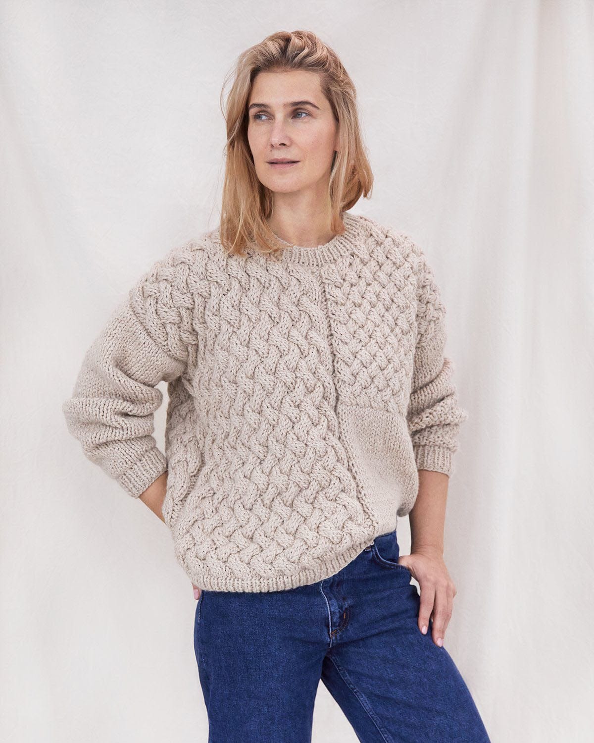 Heartbreaker Alpaca & Wool Sweater (Beige)