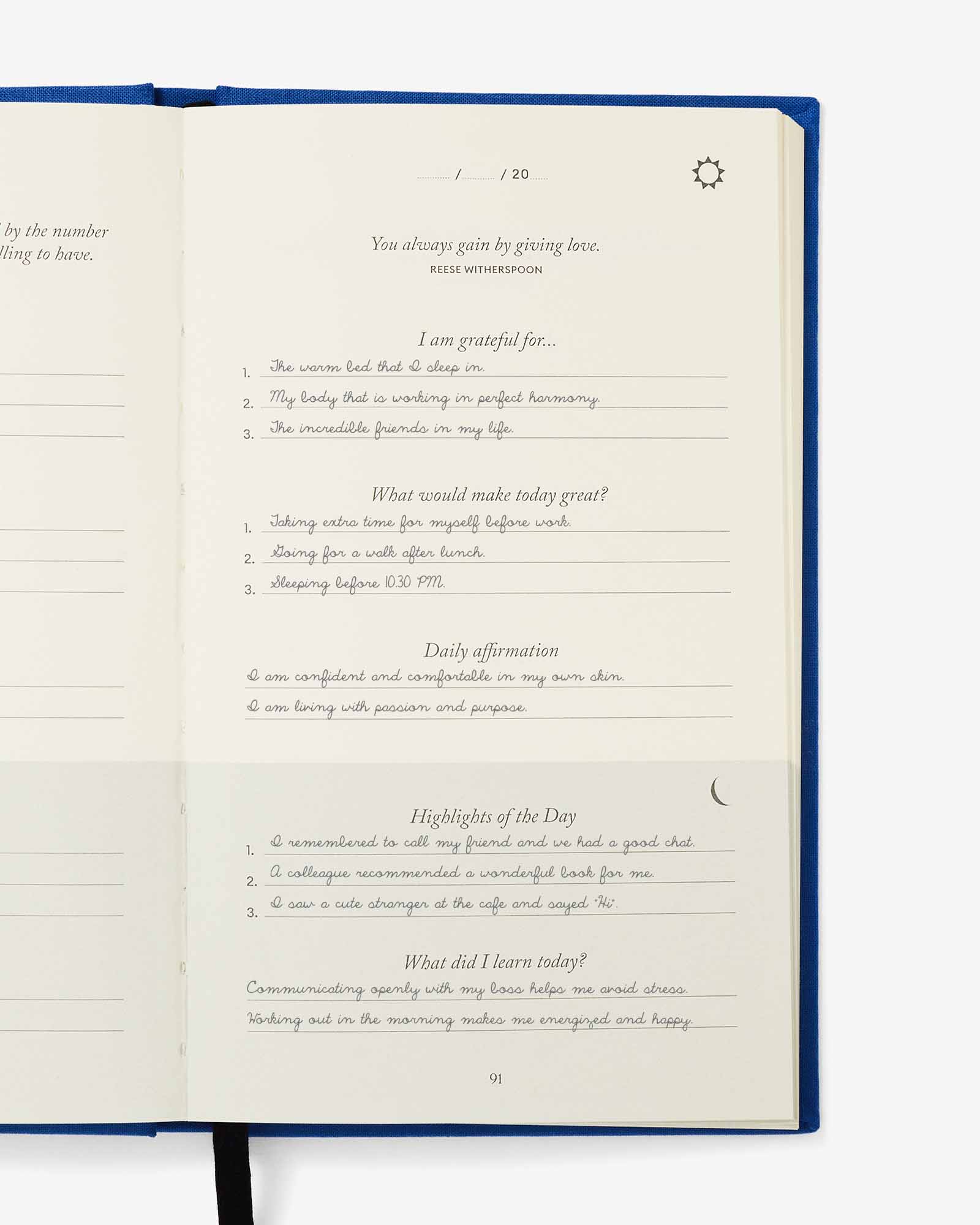 The Five Minute Journal (Royal Blue)