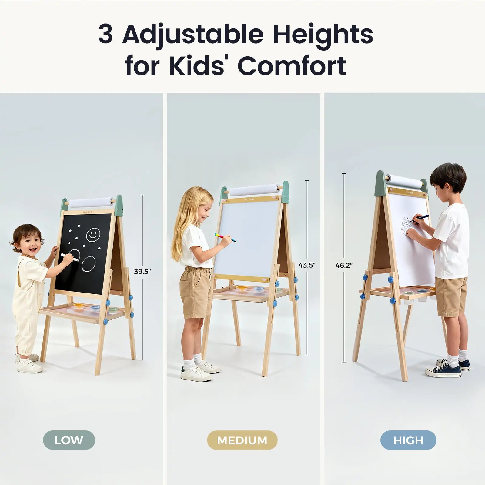 3-in-1 Art Easel for Kids