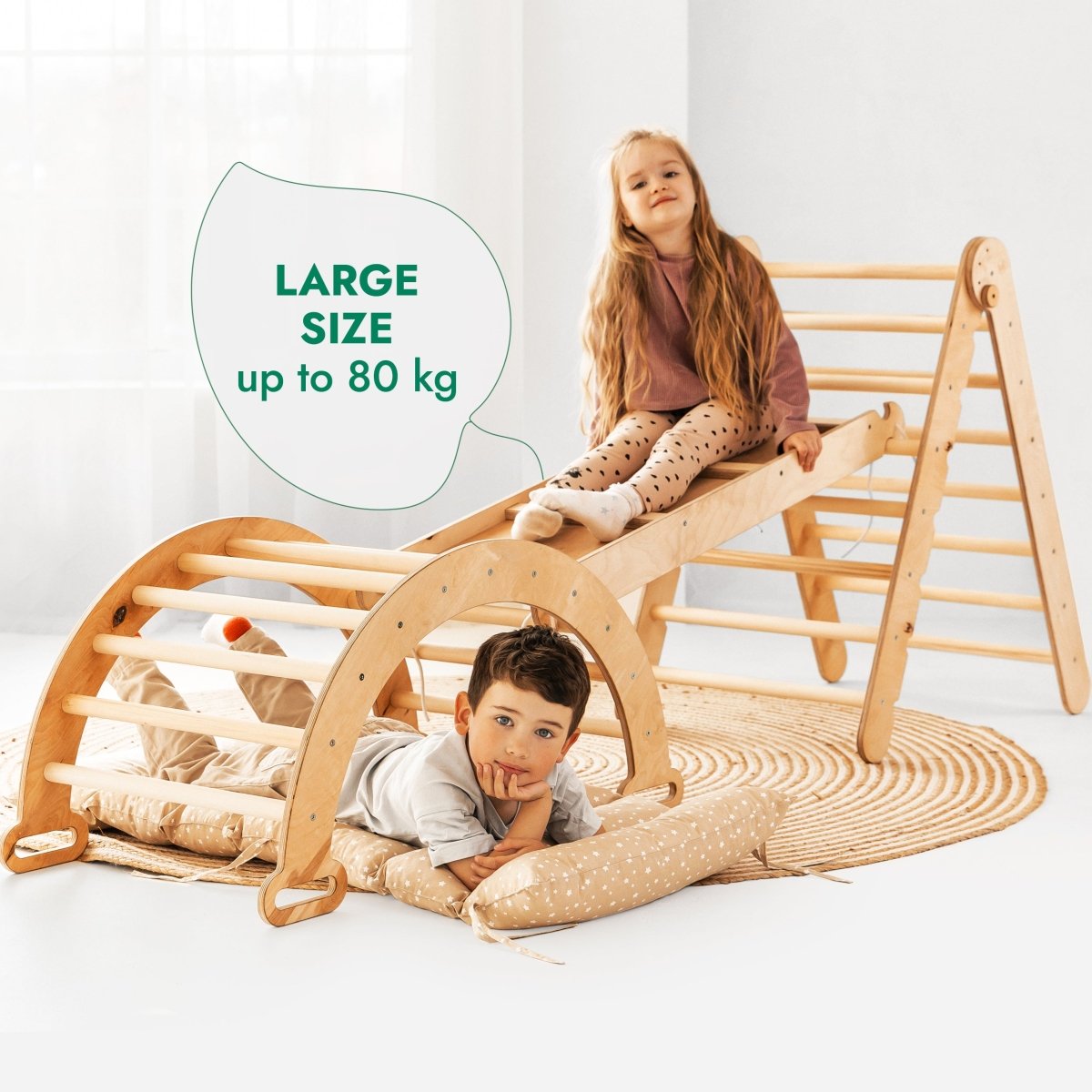 4-in-1 Montessori Climbing Set (Beige)