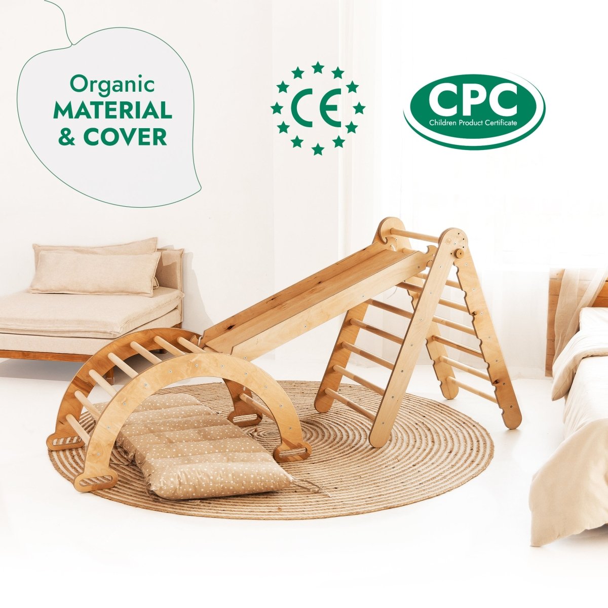 4-in-1 Montessori Climbing Set (Beige)
