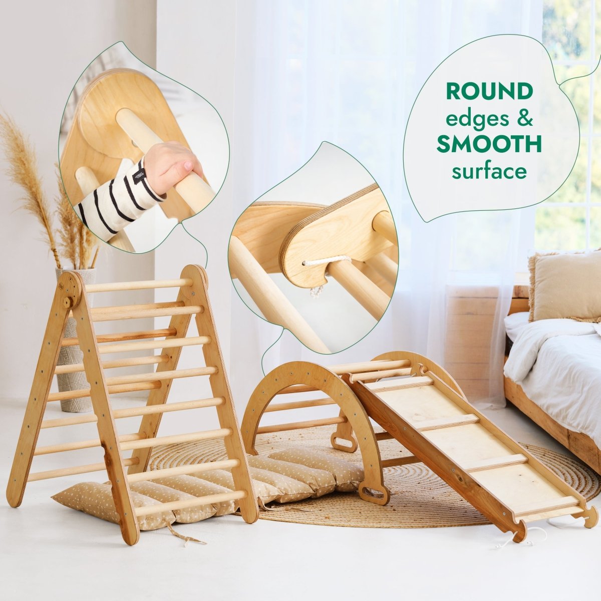 4-in-1 Montessori Climbing Set (Beige)