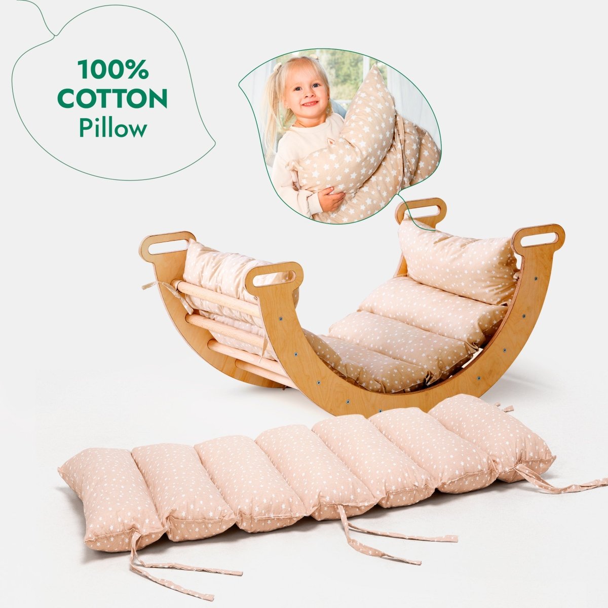 4-in-1 Montessori Climbing Set (Beige)