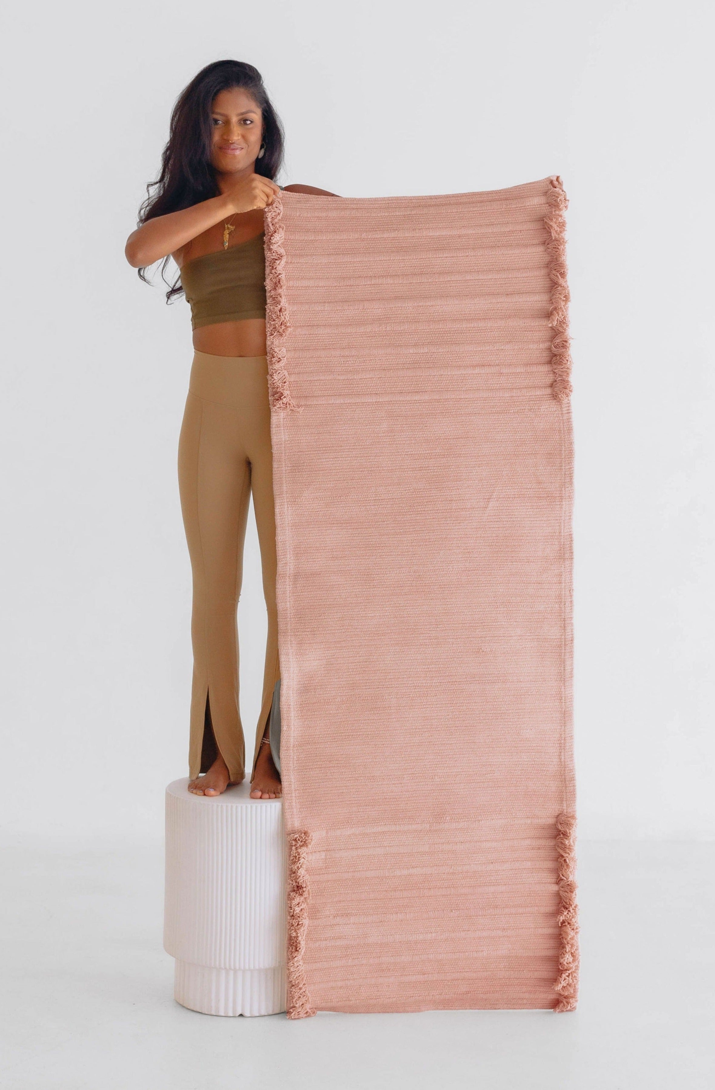 Herbal Yoga Mat (Rose Quartz)