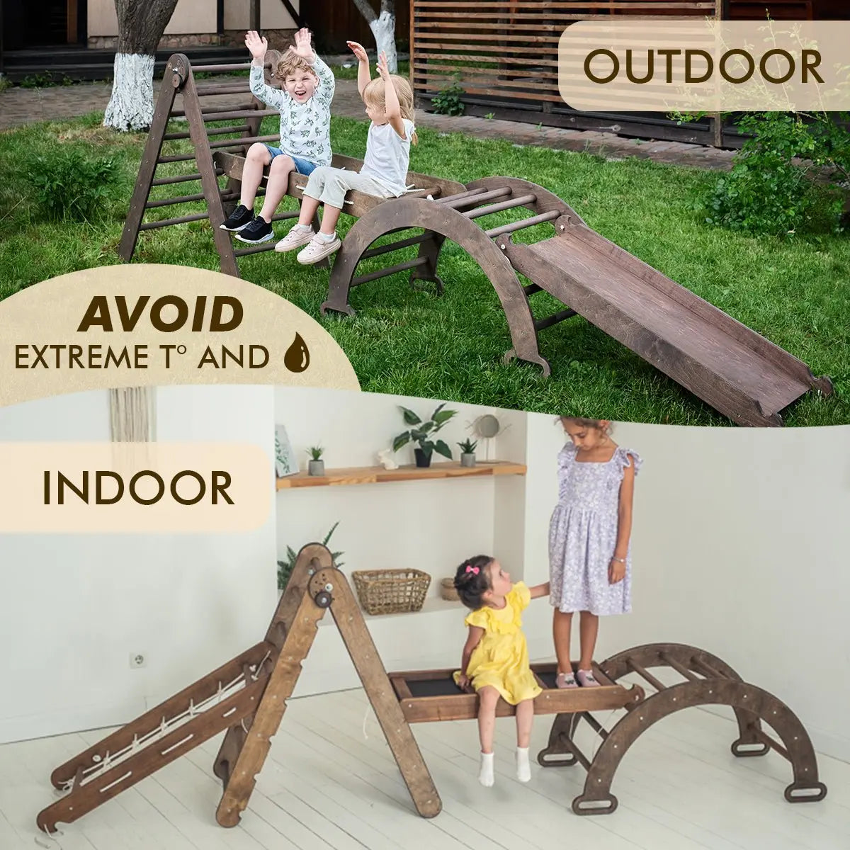 5-in-1 Montessori Climbing Set (Chocolate)