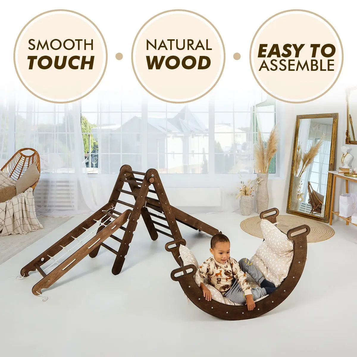 5-in-1 Montessori Climbing Set (Chocolate)