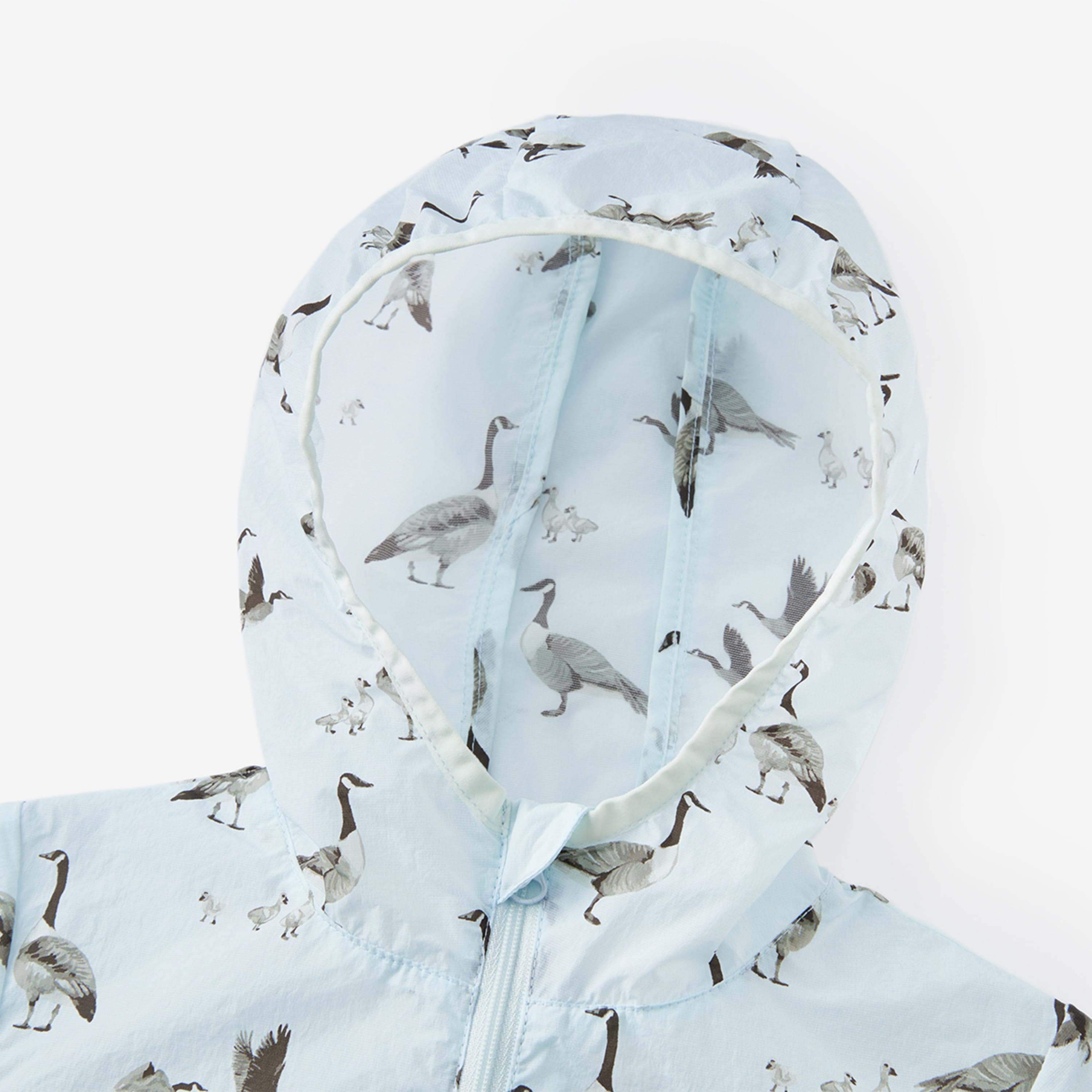 Goose Hooded Sun Shield Windbreaker Jacket