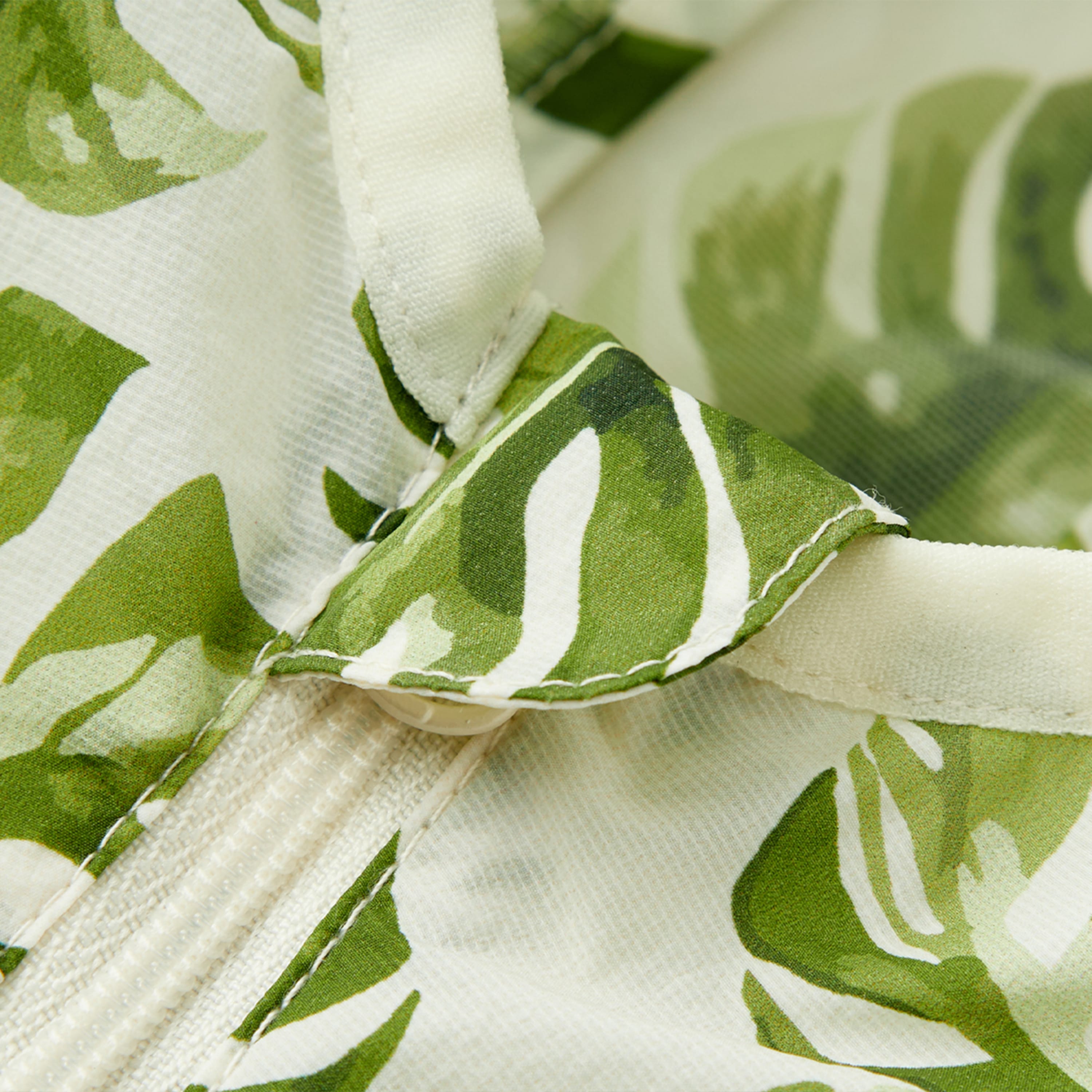 Island Leaf Hooded Sun Shield Windbreaker Jacket