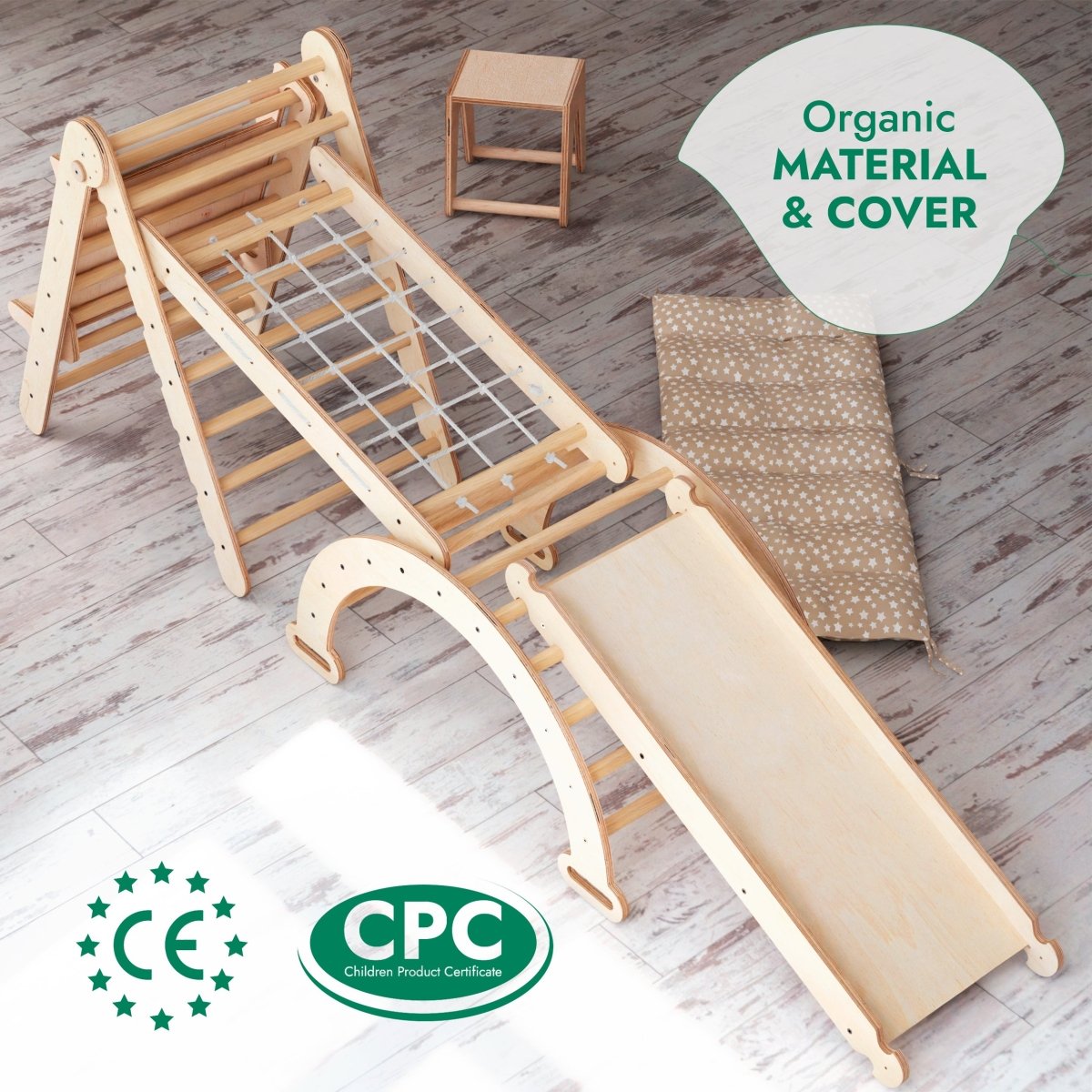6-in-1 Montessori Climbing Set (Art Addition)