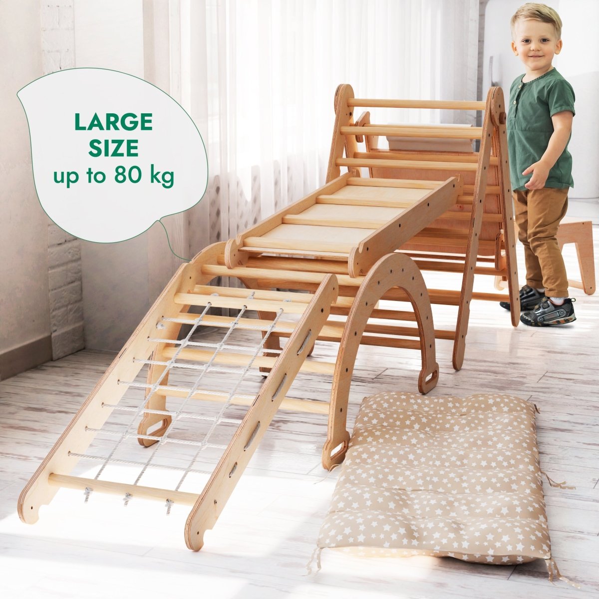 6-in-1 Montessori Climbing Set (Art Addition)
