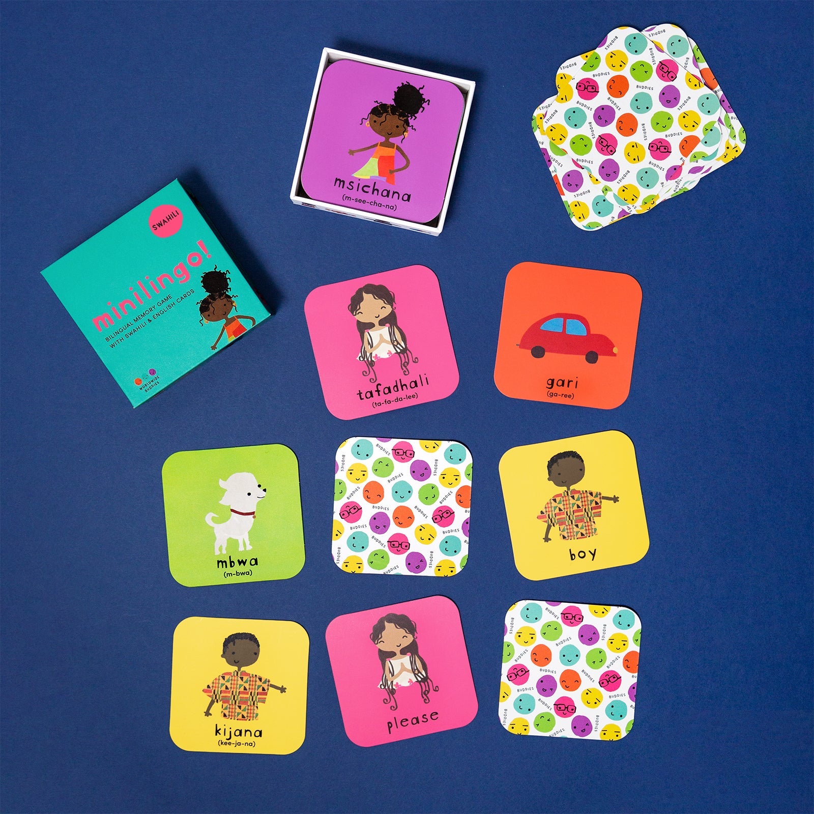 Minilingo Flashcards (English/Swahili)