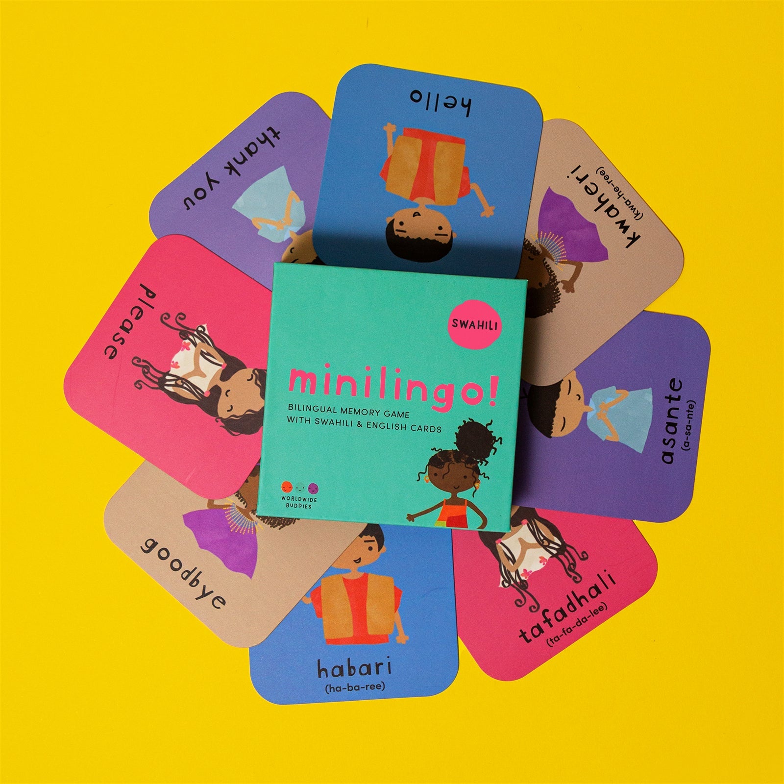 Minilingo Flashcards (English/Swahili)