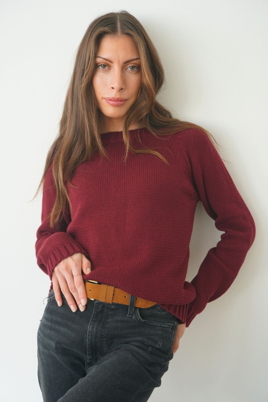 Sloane Crewneck (Burgundy)