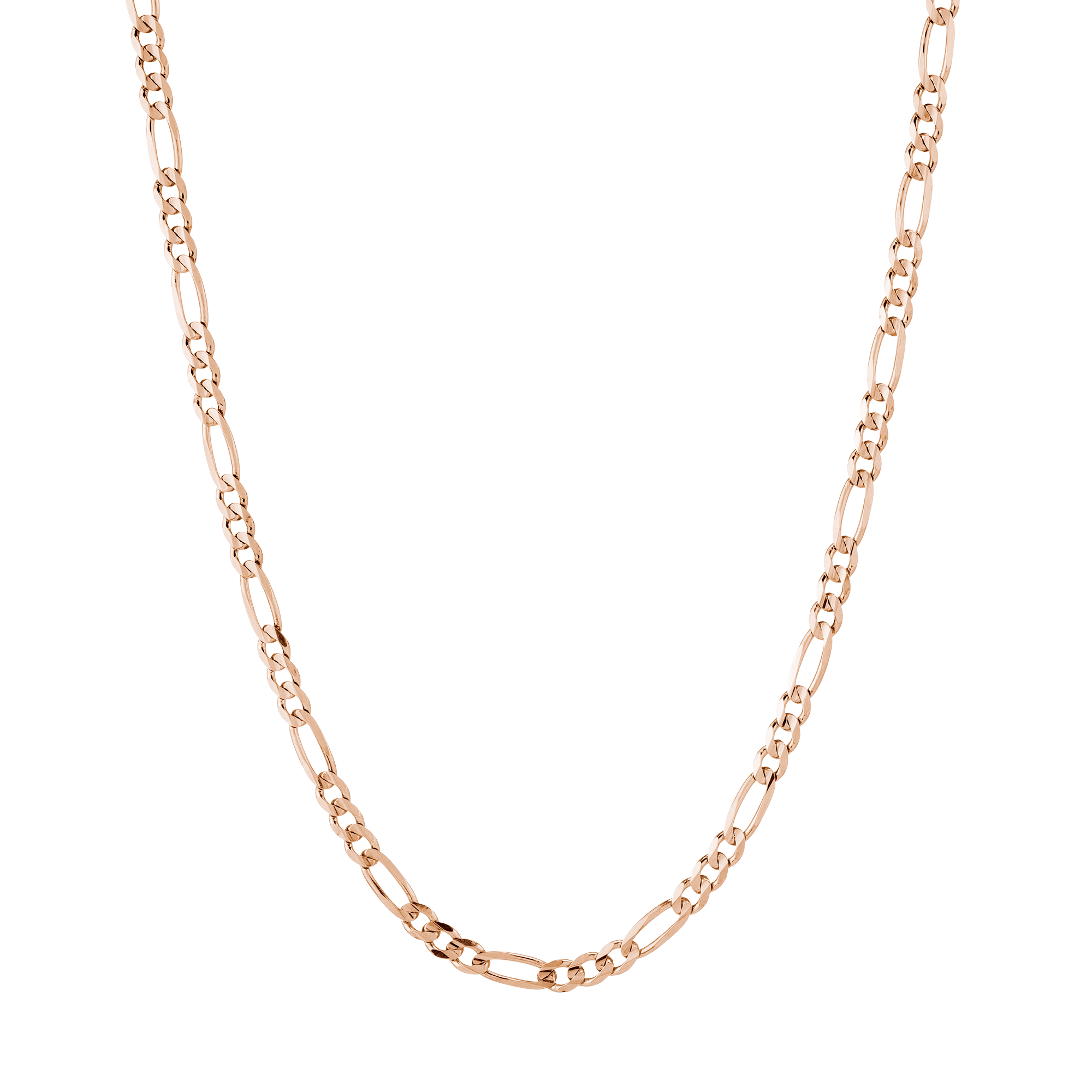 Large Gold Figaro Chain Necklace