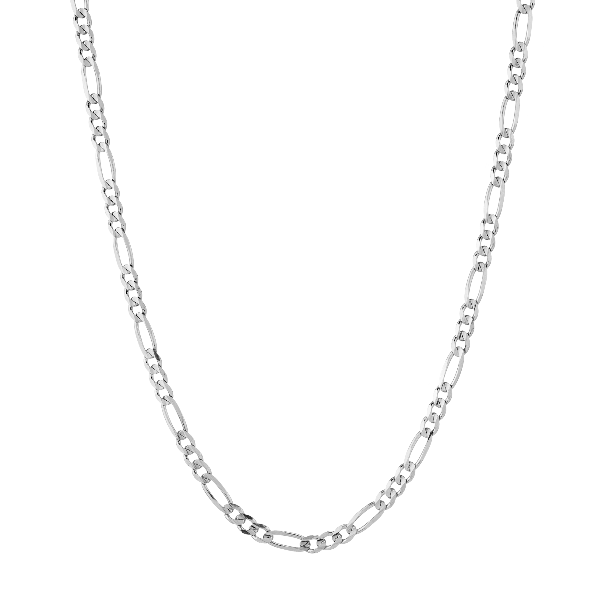 Large Gold Figaro Chain Necklace