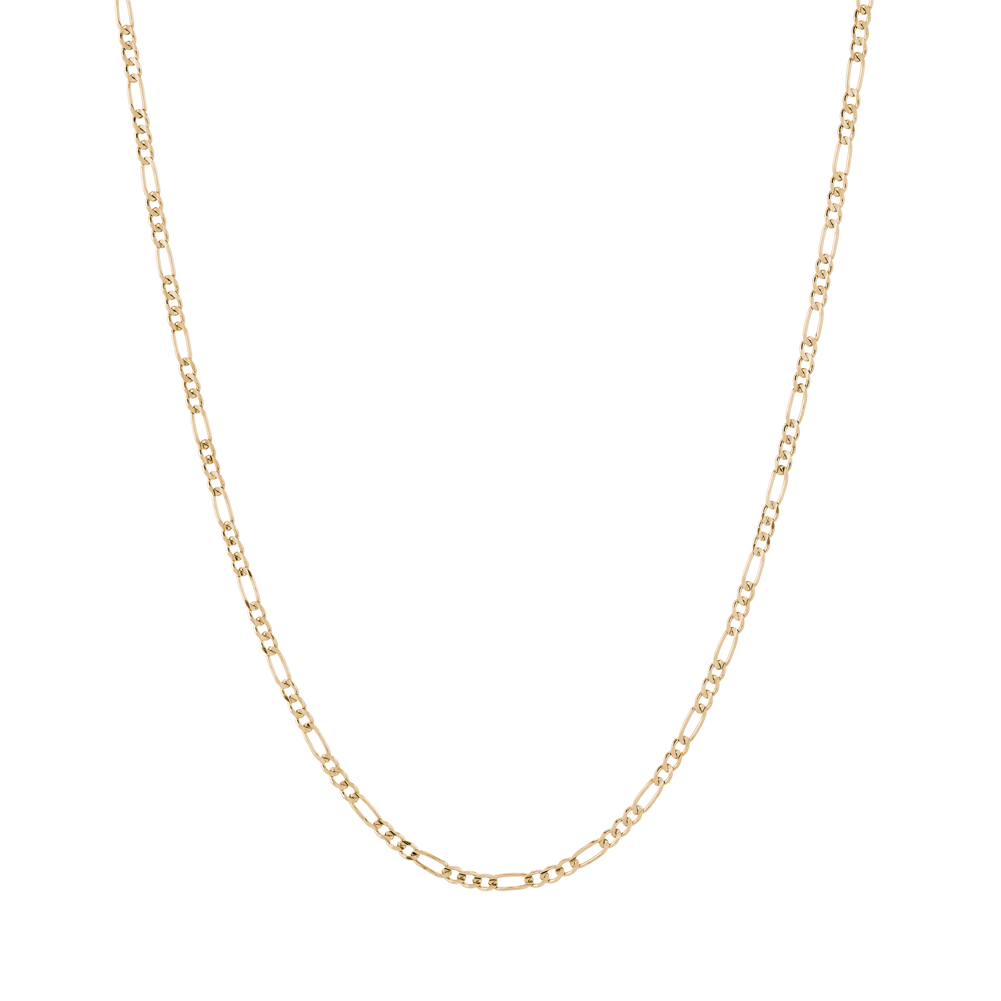 Medium Gold Figaro Chain Necklace