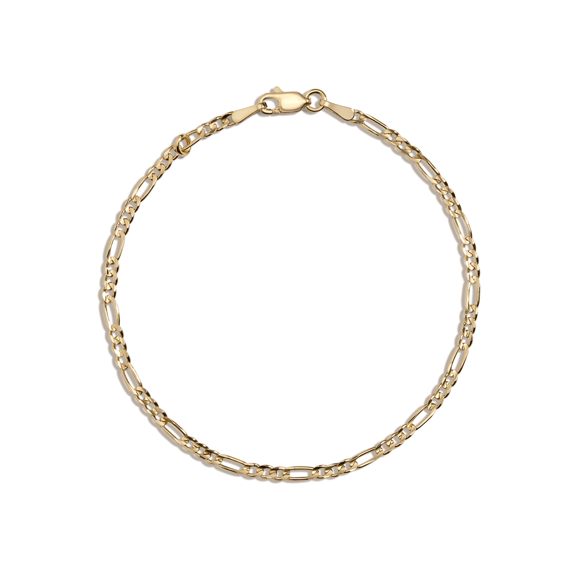 Medium Gold Figaro Chain Bracelet