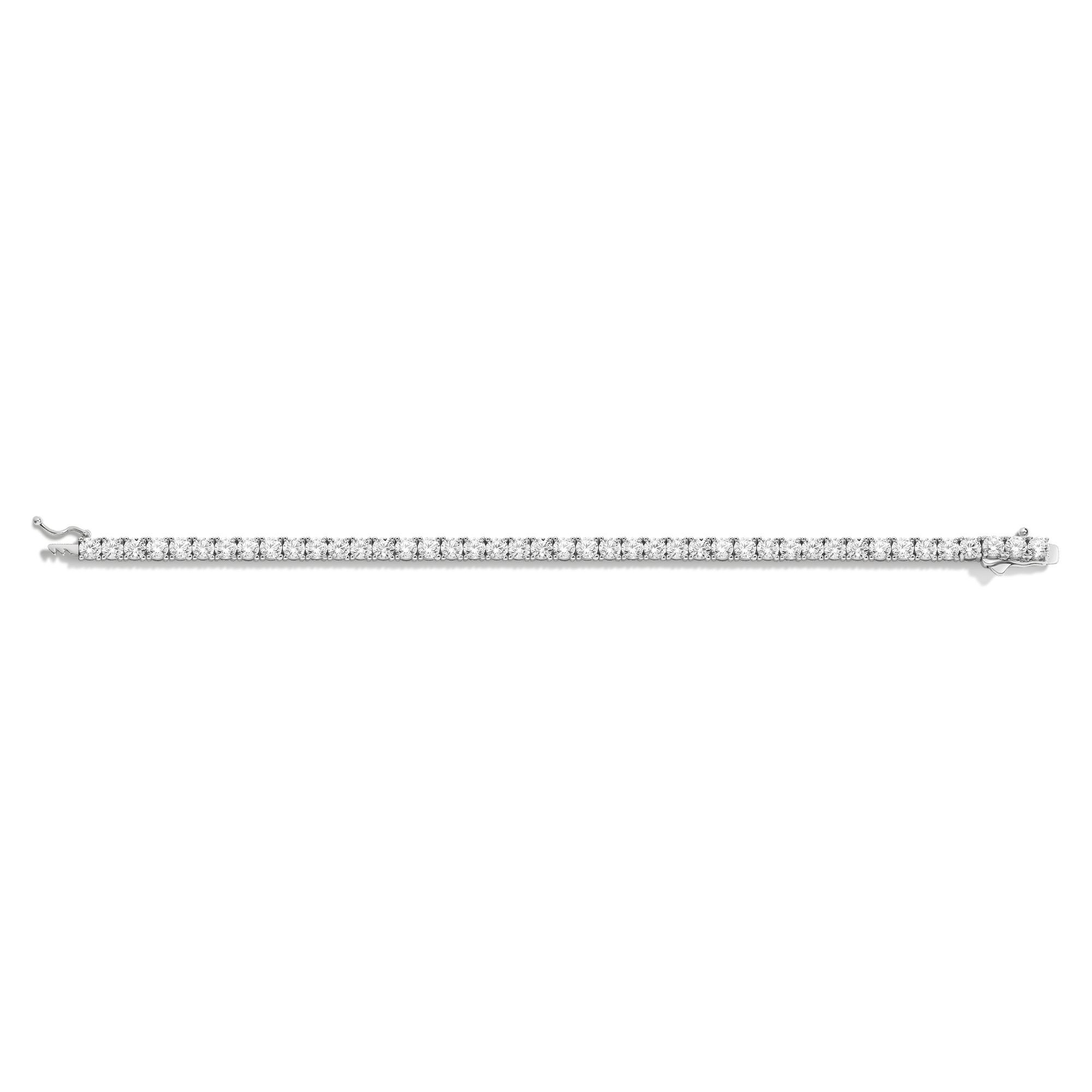 Lab Grown White Sapphire Tennis Bracelet (10ct)