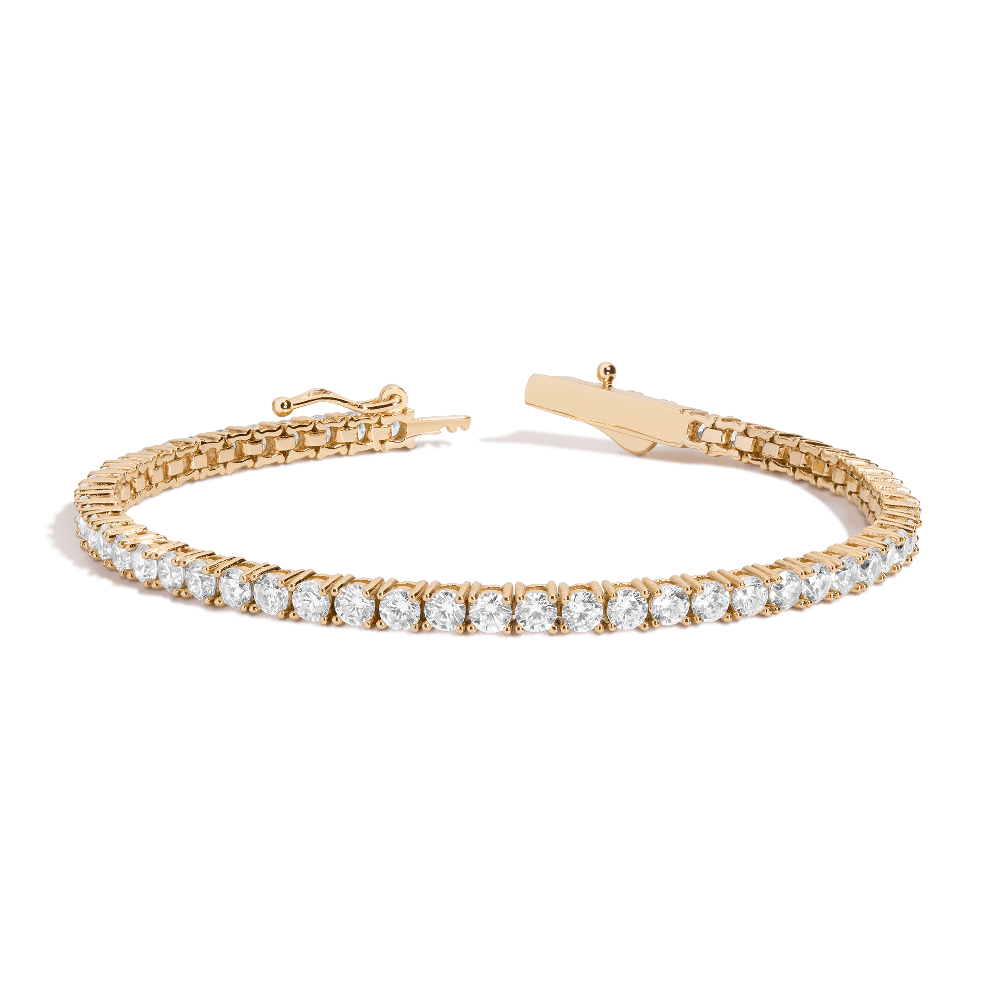 Lab Grown White Sapphire Tennis Bracelet (6ct)