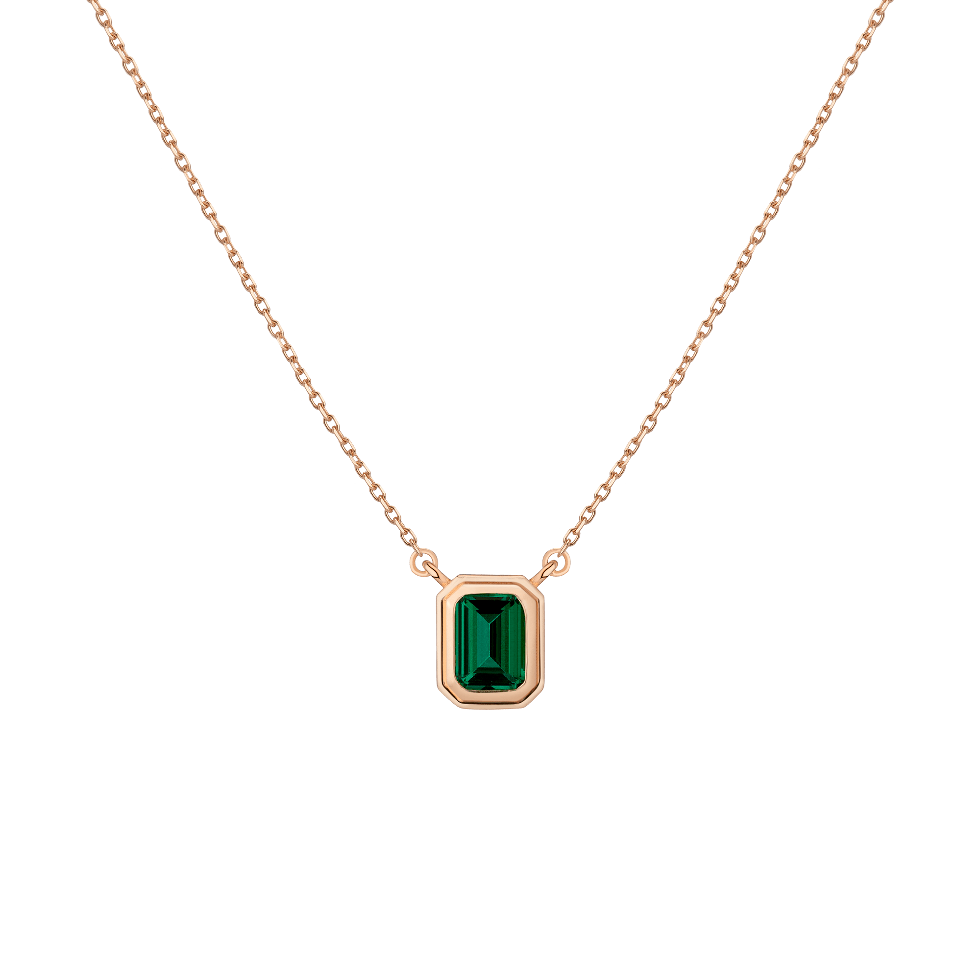 Lab Grown Emerald Heirloom Necklace