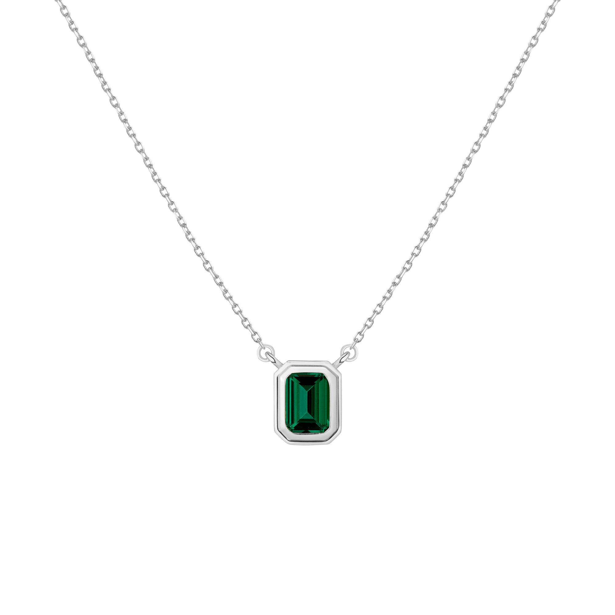 Lab Grown Emerald Heirloom Necklace