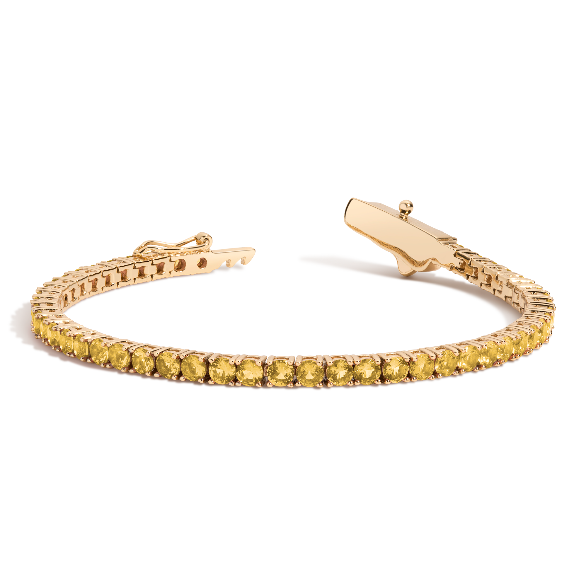 Lab Grown Citrine Tennis Bracelet