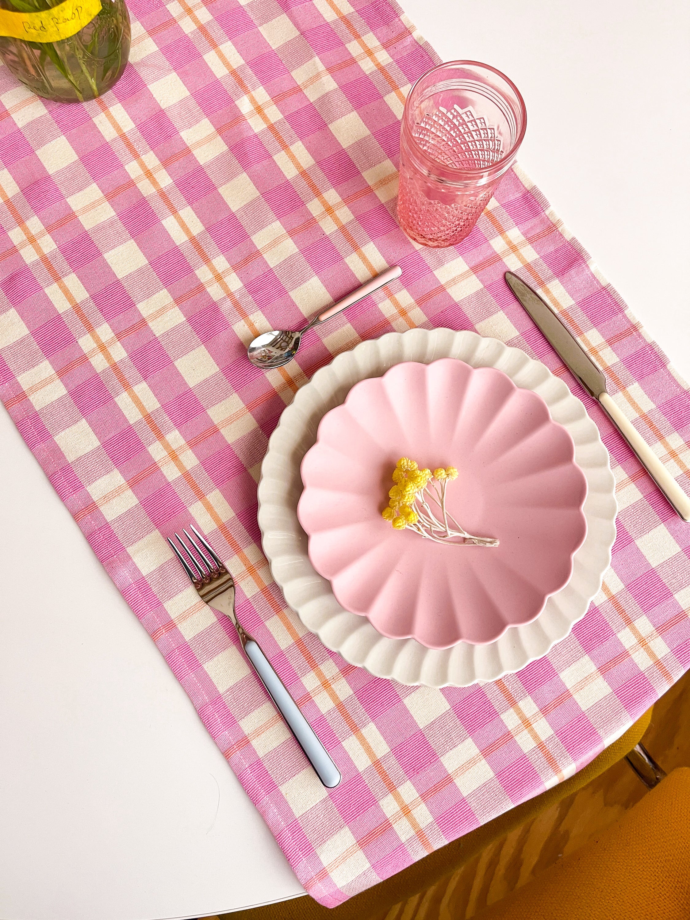 Abigail Plaid Runner (Bubblegum)