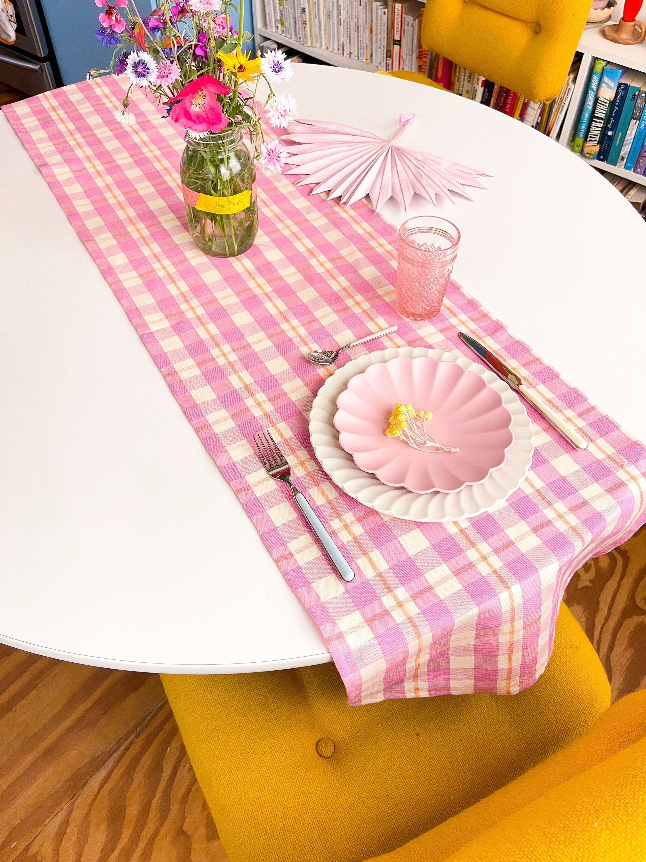 Abigail Plaid Runner (Bubblegum)