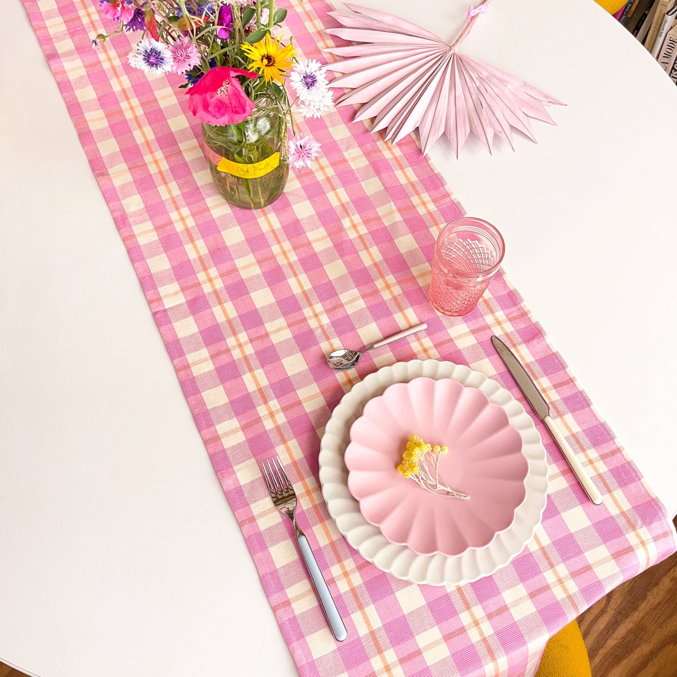 Abigail Plaid Runner (Bubblegum)