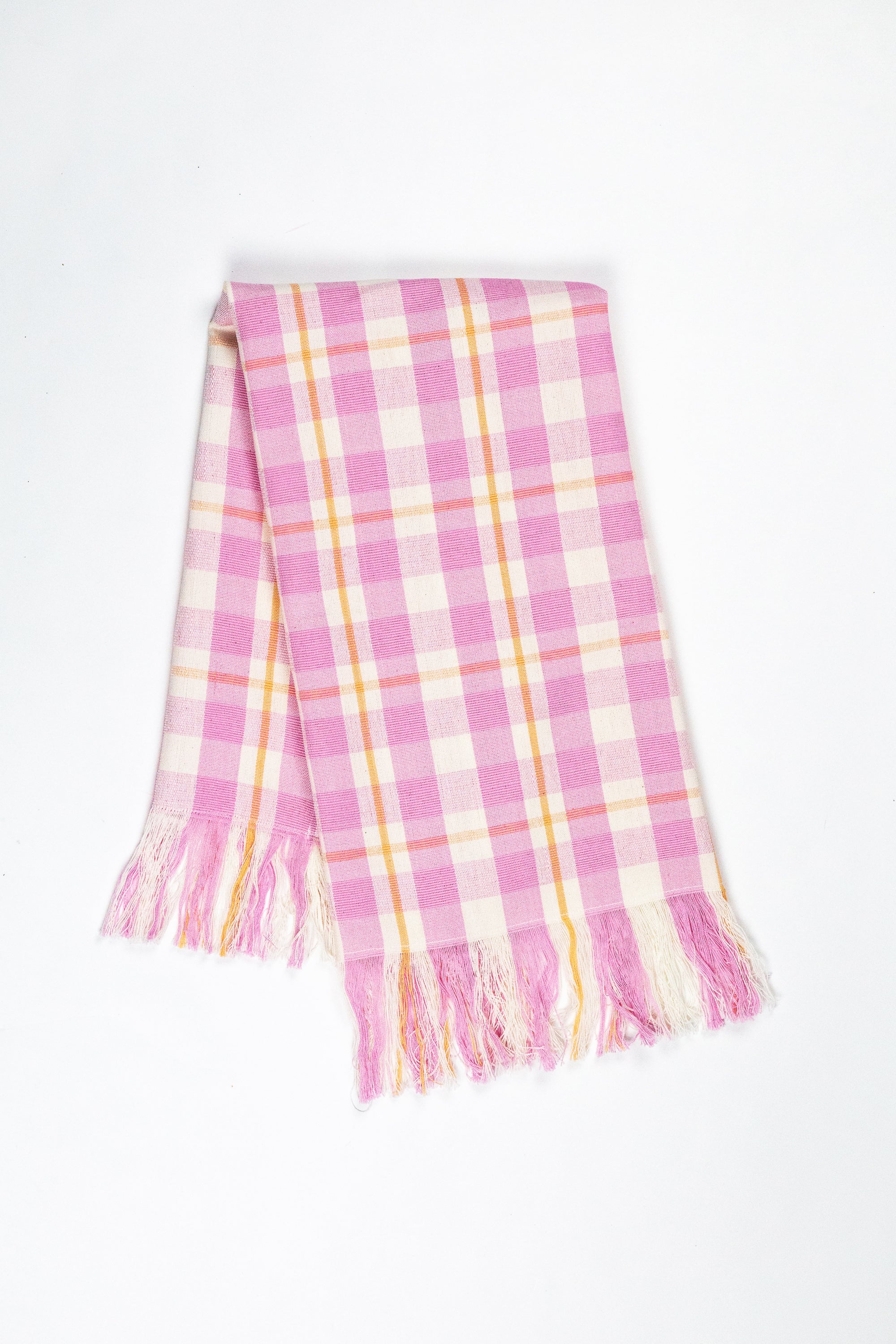 Hand Towel (Abigail Plaid Bubblegum & Peach)