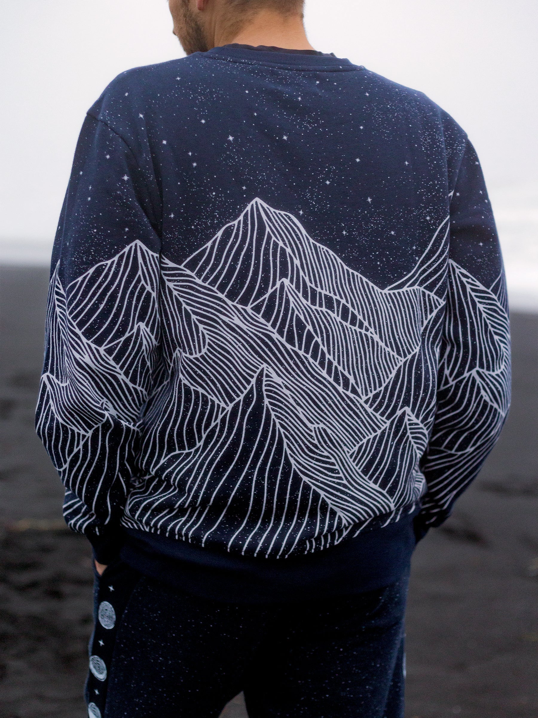 Alpine Etching Pullover, a Organic Sweatshirt by Happy Earth Apparel