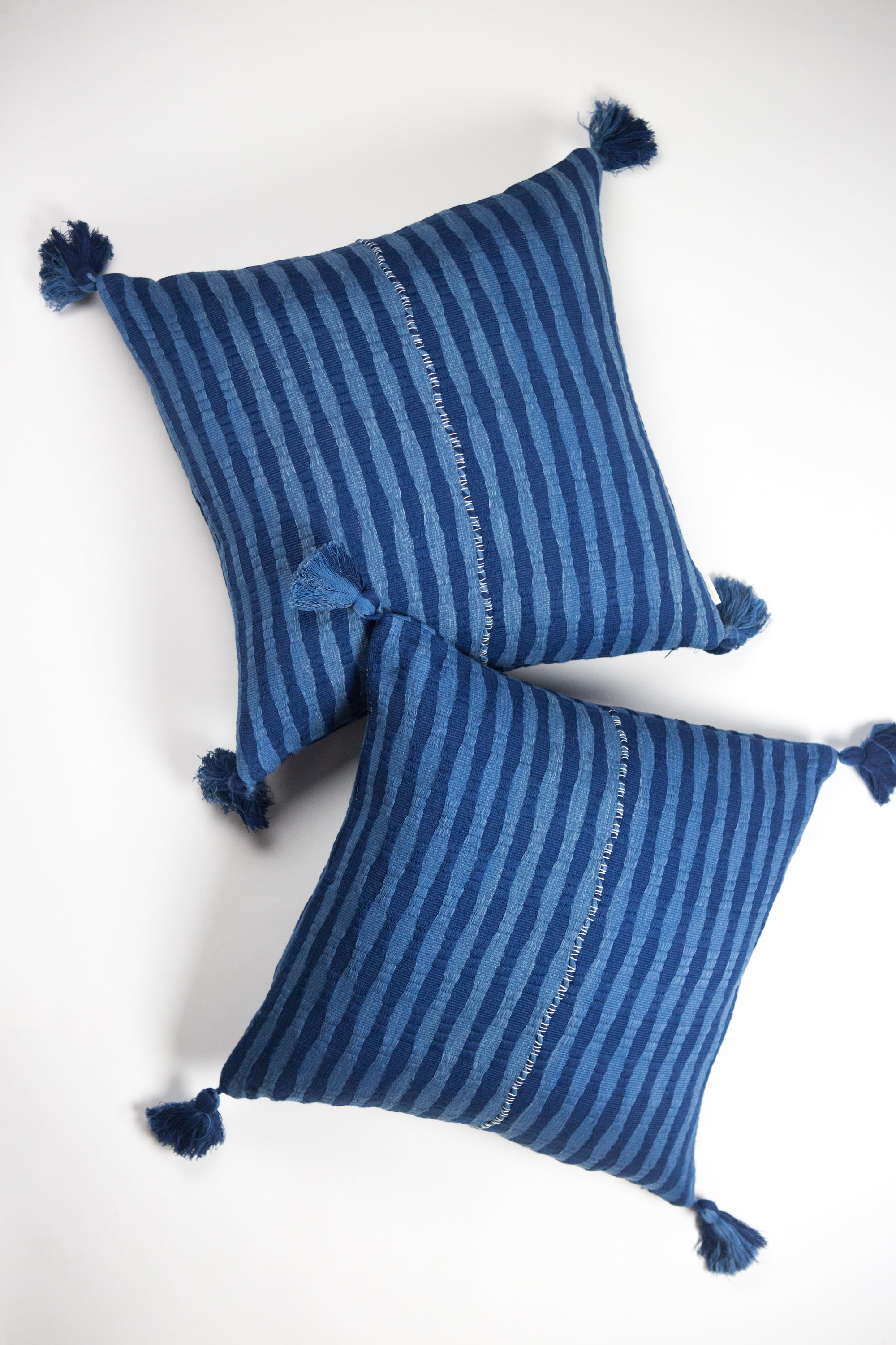 Antigua Pillow (Natural Indigo)