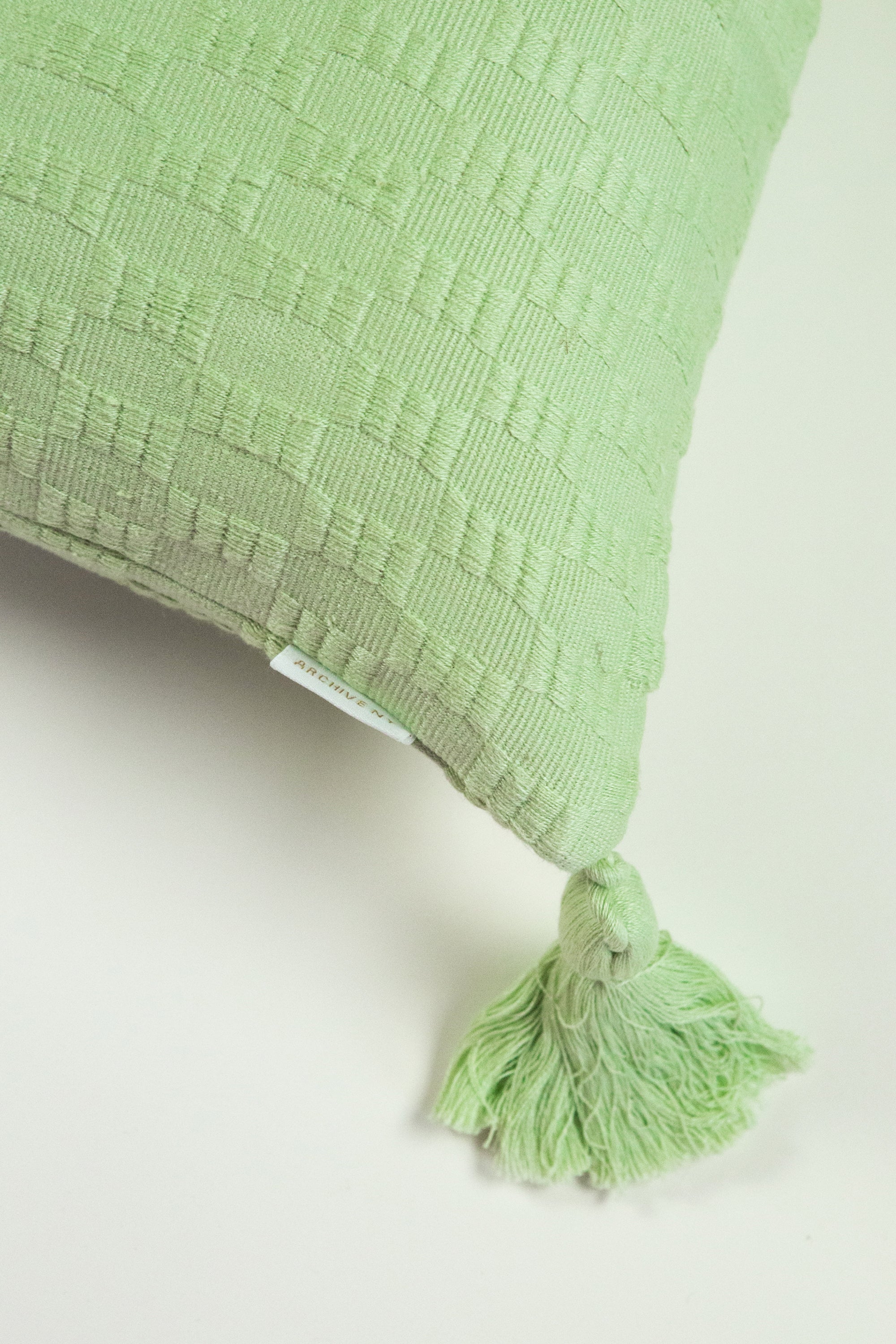 Antigua Pillow (Light Pistachio Solid)
