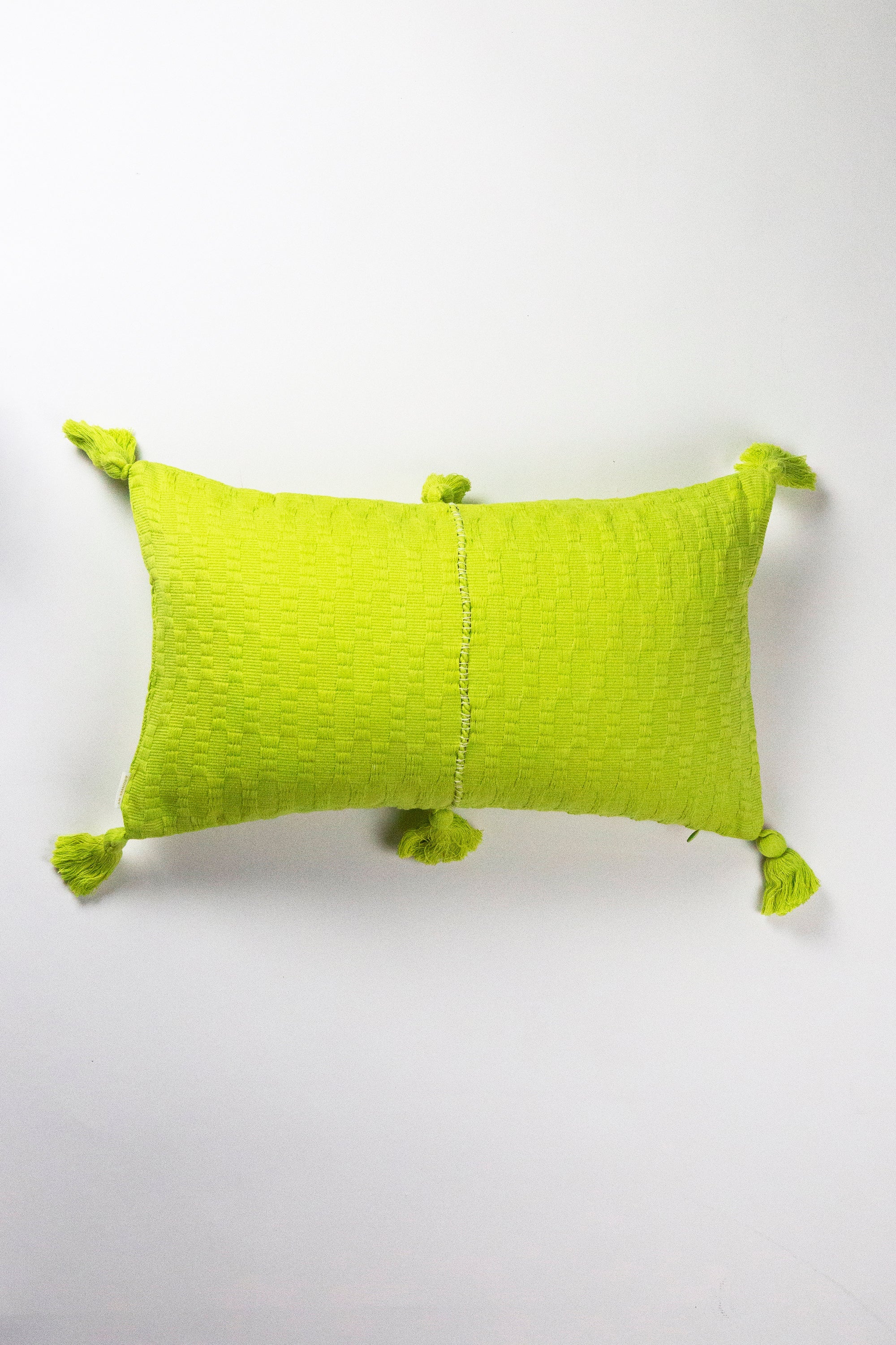 Antigua Striped Pillow (Lemon Lime & Ivory)