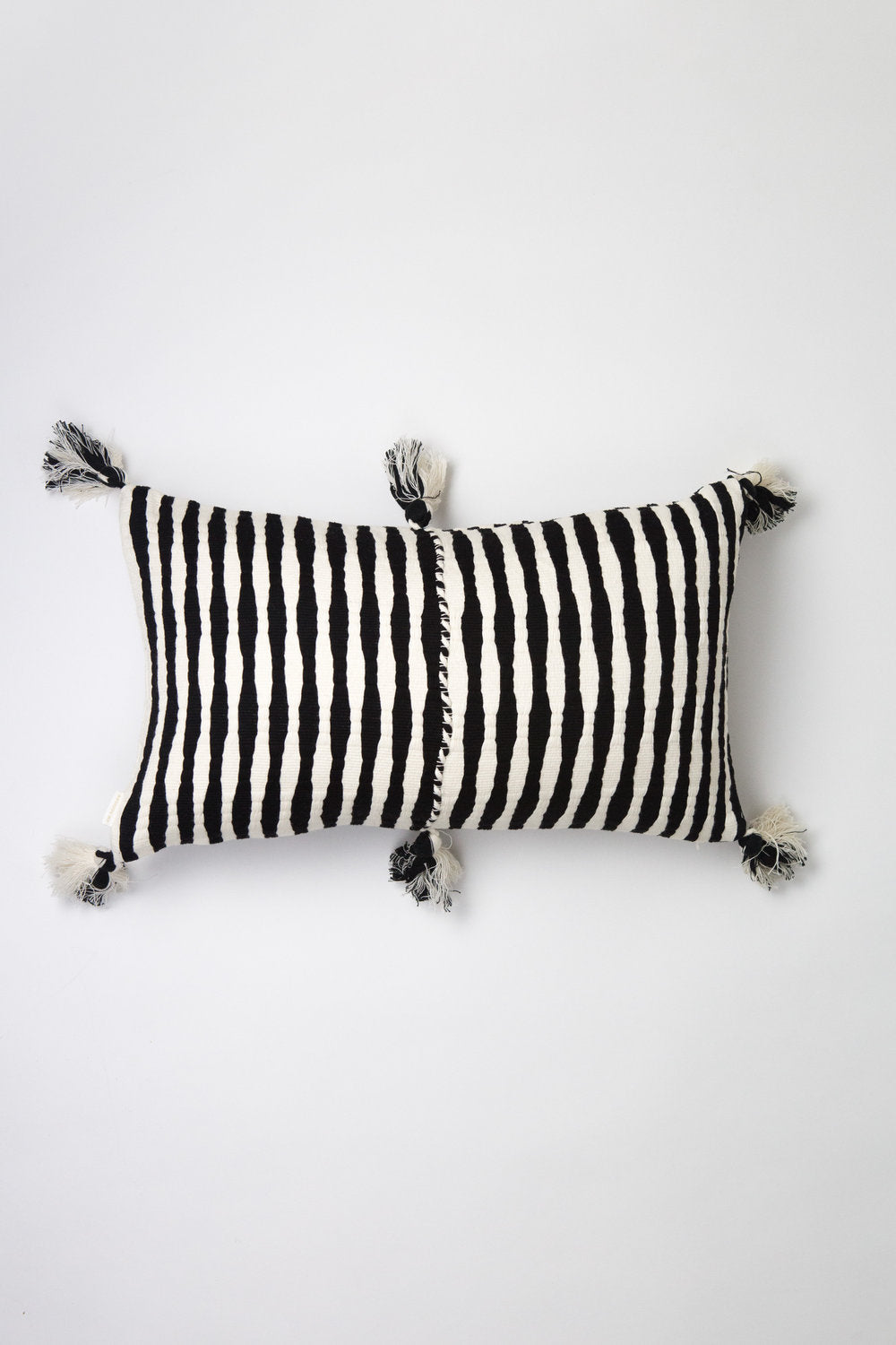 Antigua Pillow (Black & Natural Ivory)